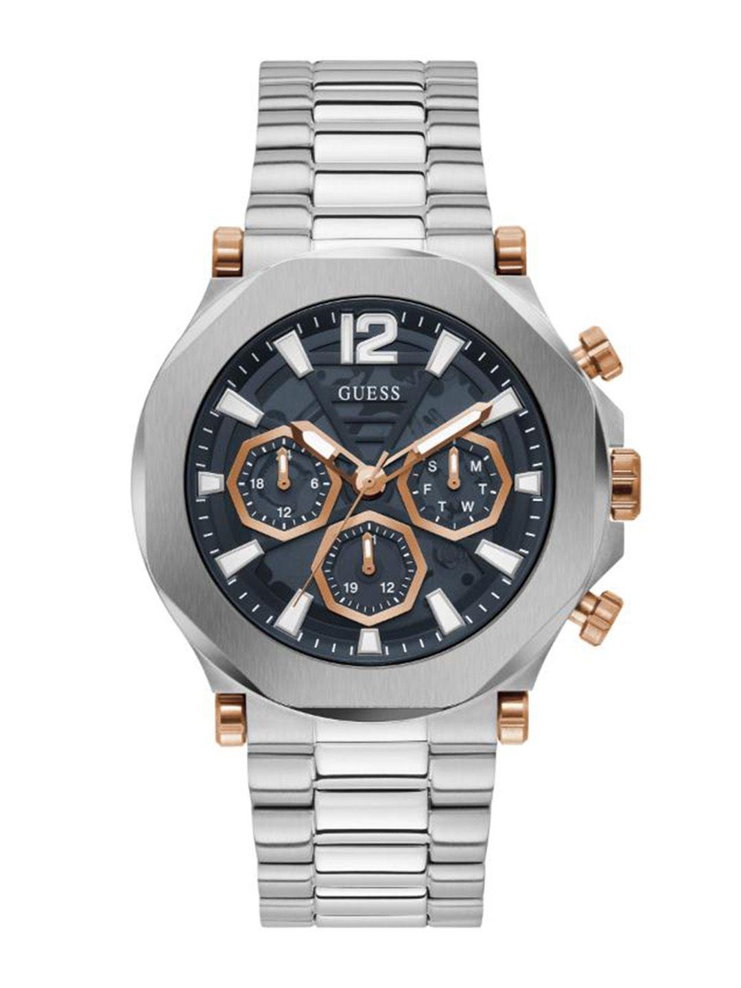 guess men dial & straps analogue watch gw0539g1