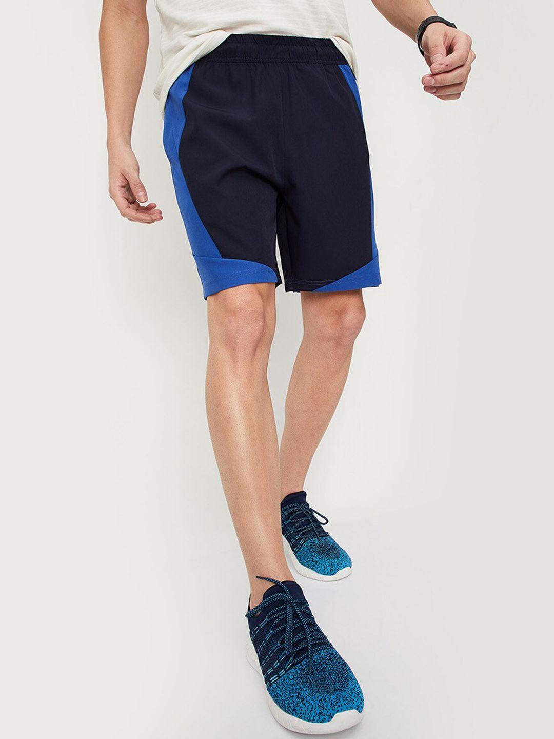 max men colourblocked sports shorts