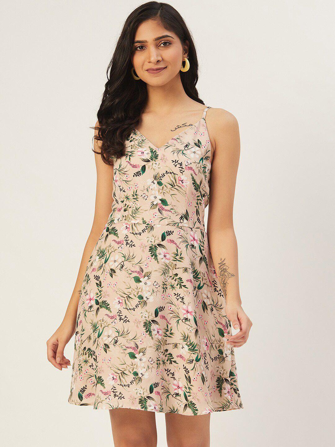 dodo & moa floral crepe dress