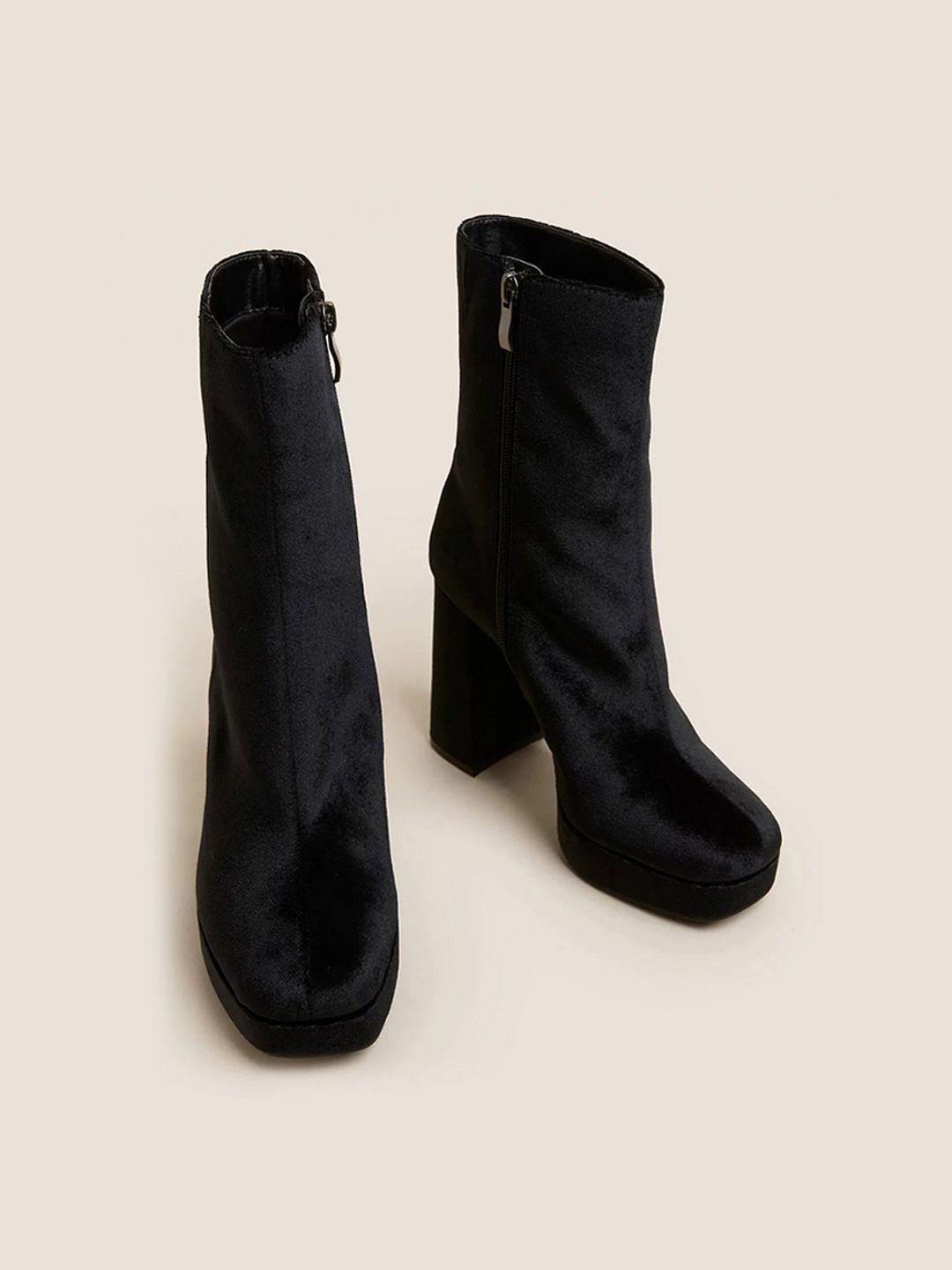 marks & spencer women heeled regular boots