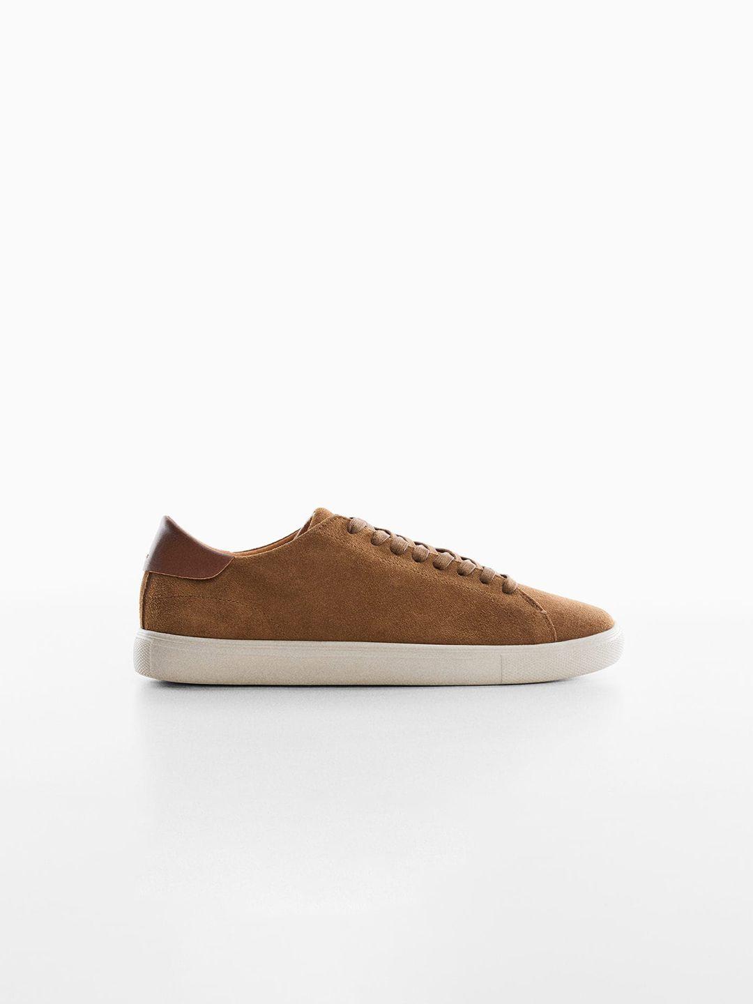 mango man suede leather sustainable sneakers