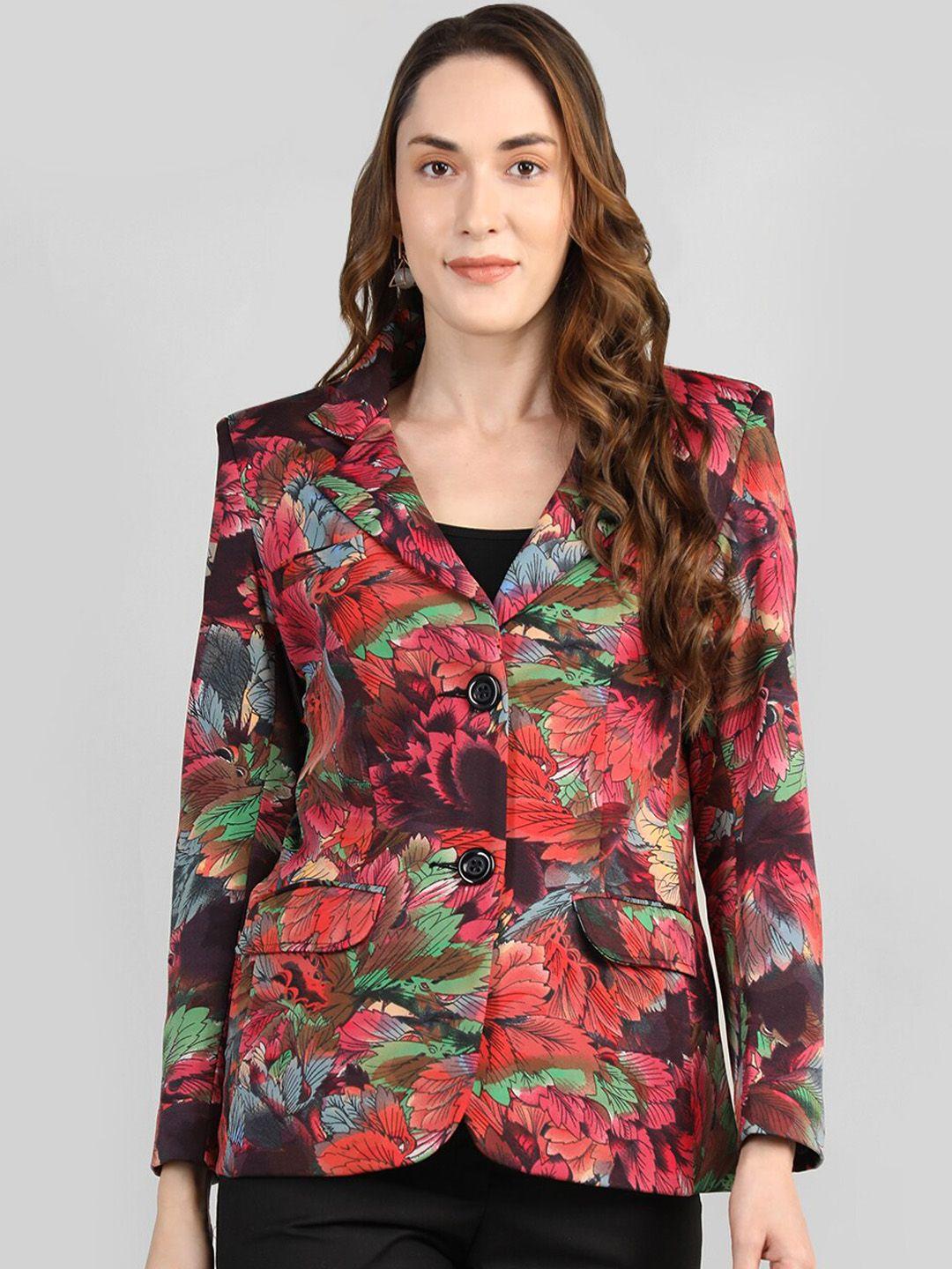 dlanxa women printed double-breasted overcoat