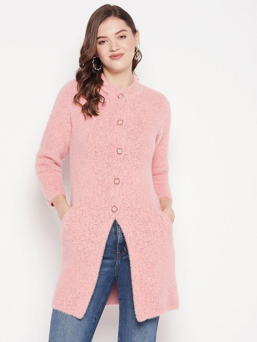 zigo women speckled longline wool cardigan sweater