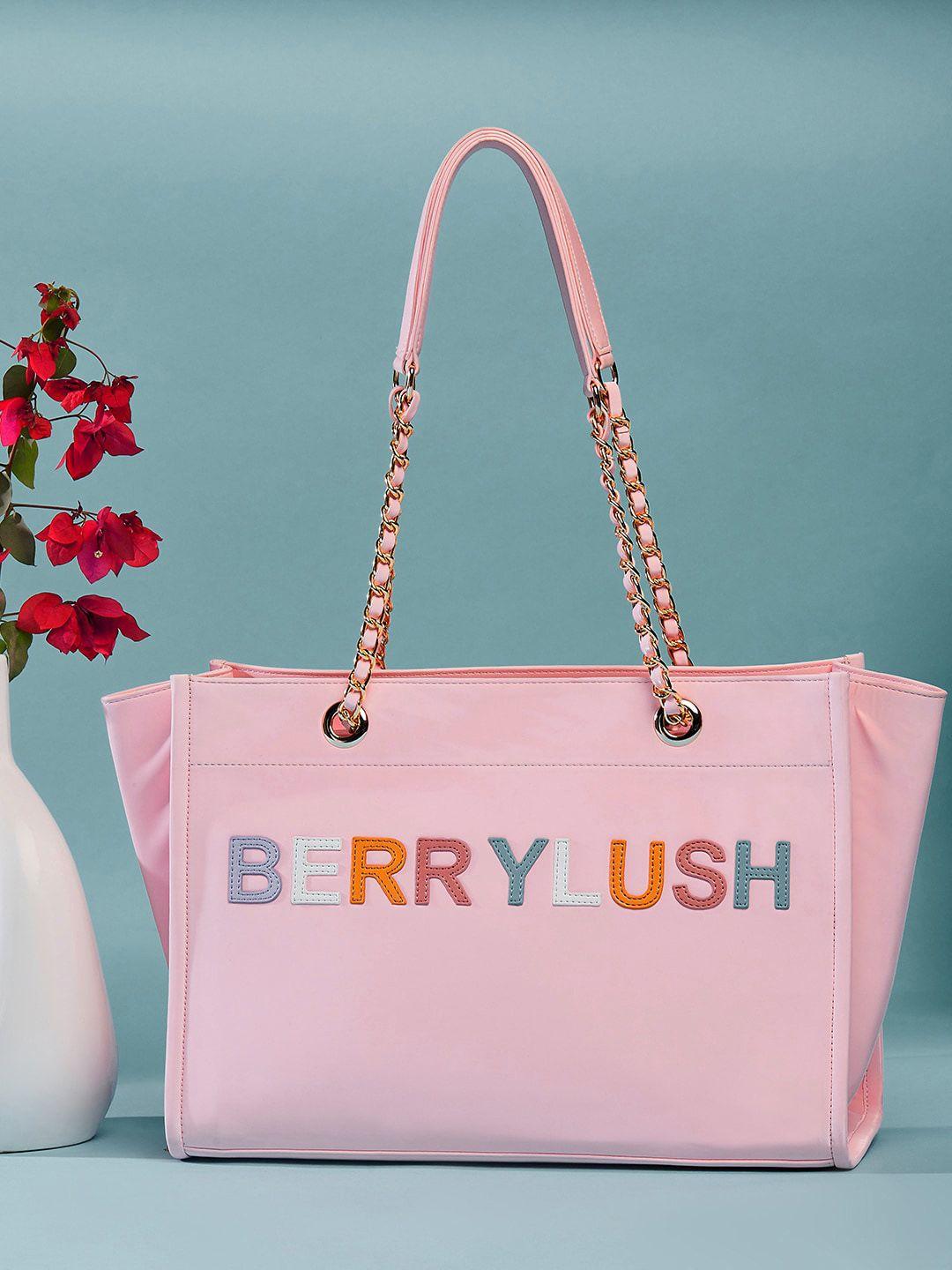 berrylush printed oversized structured shoulder bag