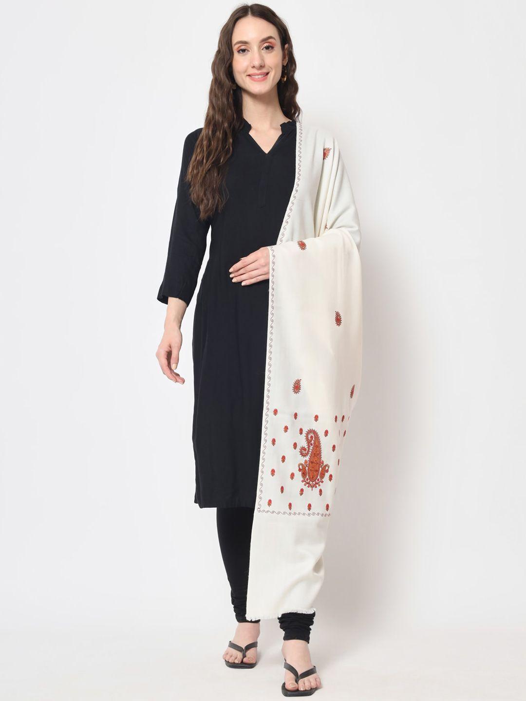 zamour women sozni embroidered woolen shawl