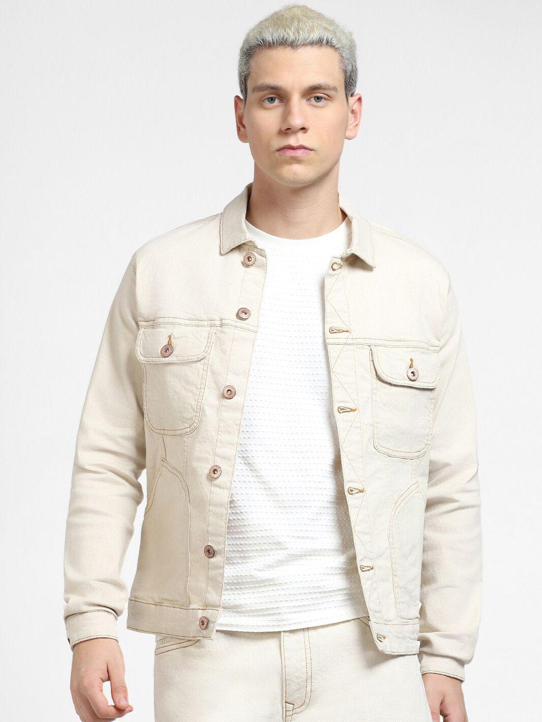 jack & jones men cotton denim jacket