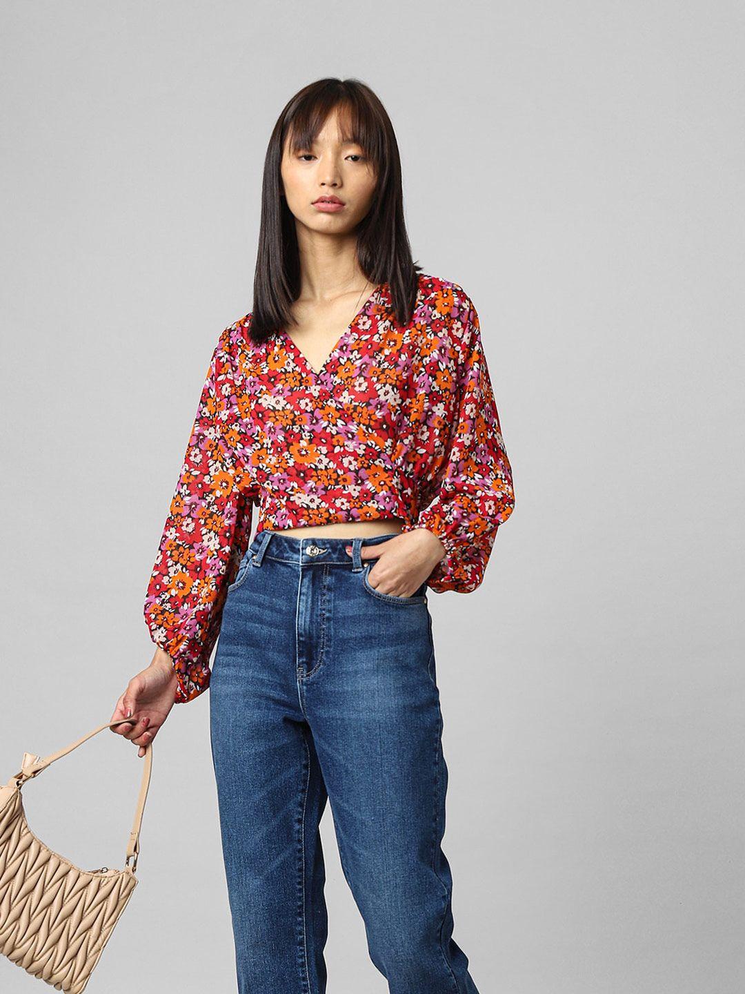 only floral printed crop top