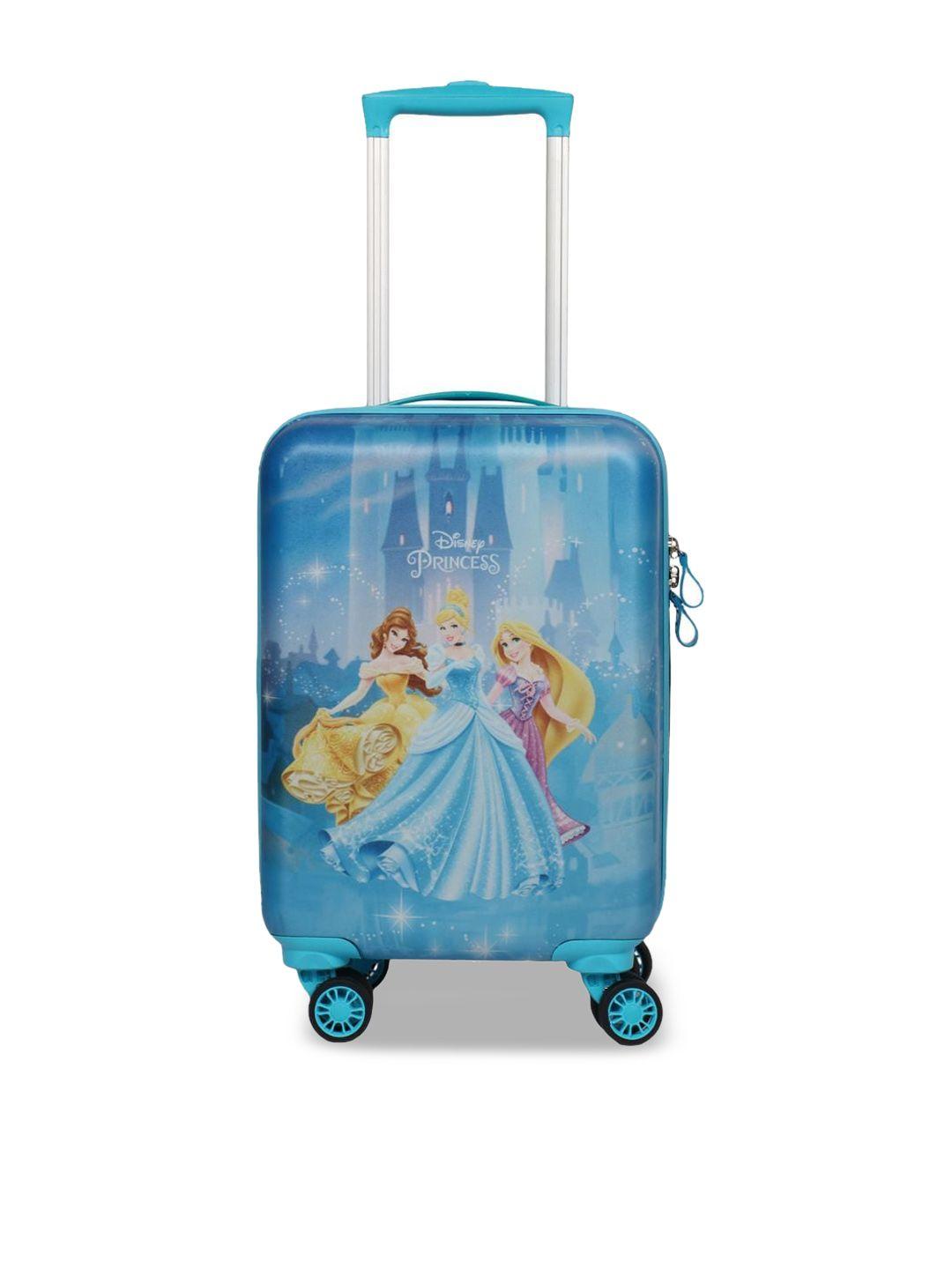 disney kids printed hard-sided cabin trolley suitcase