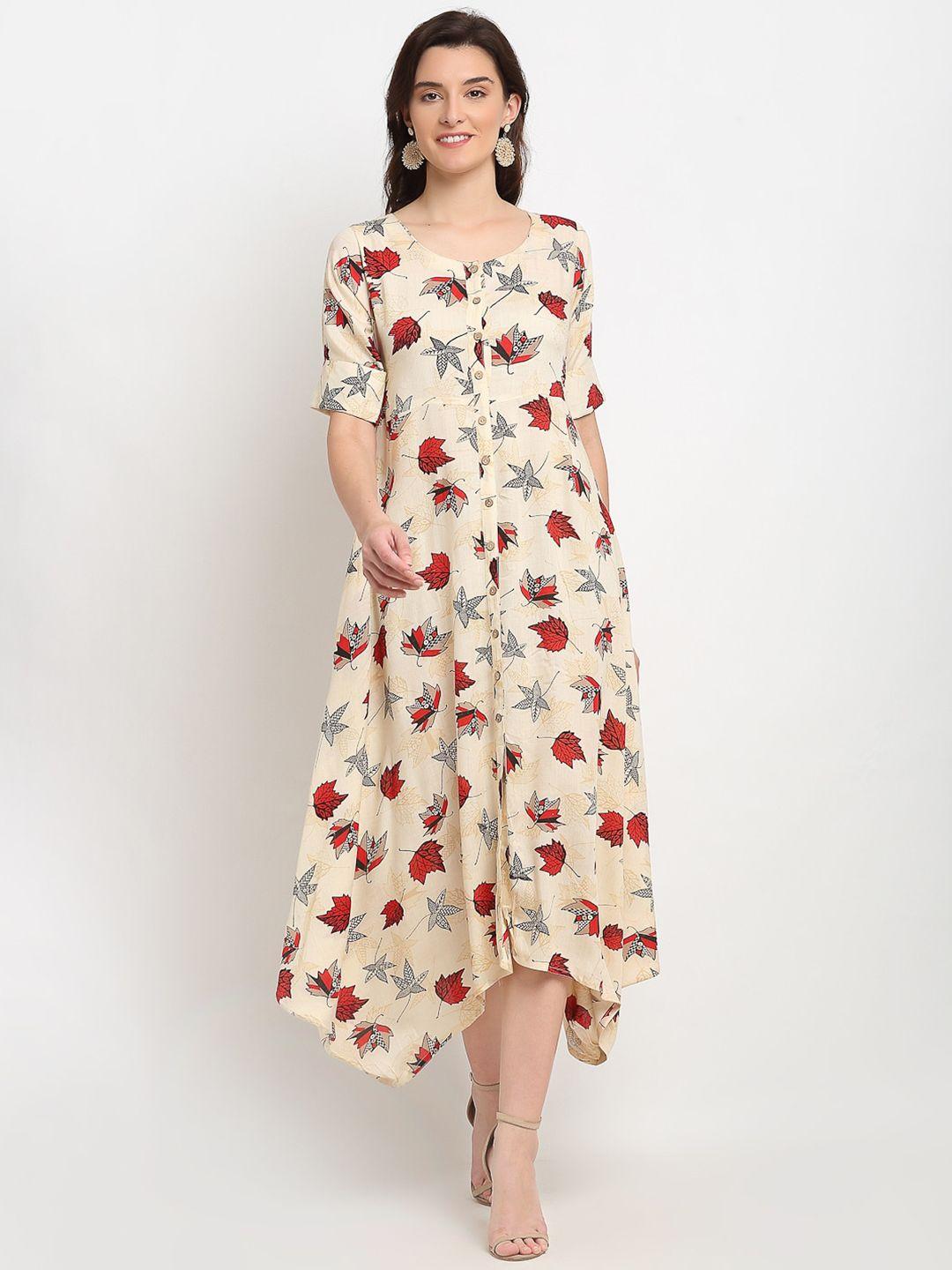 lovely lady floral midi dress