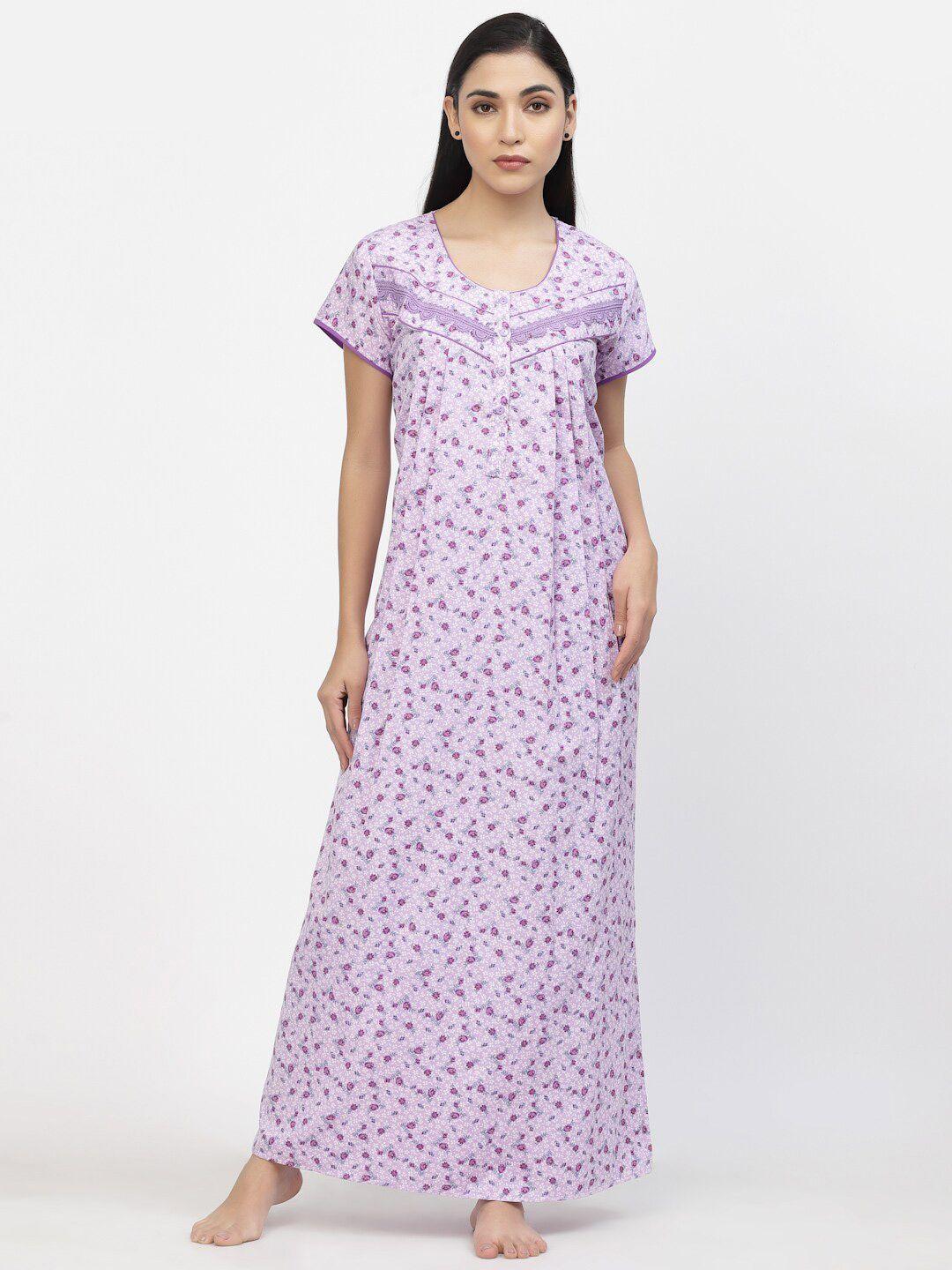 sweet dreams printed maxi nightdress