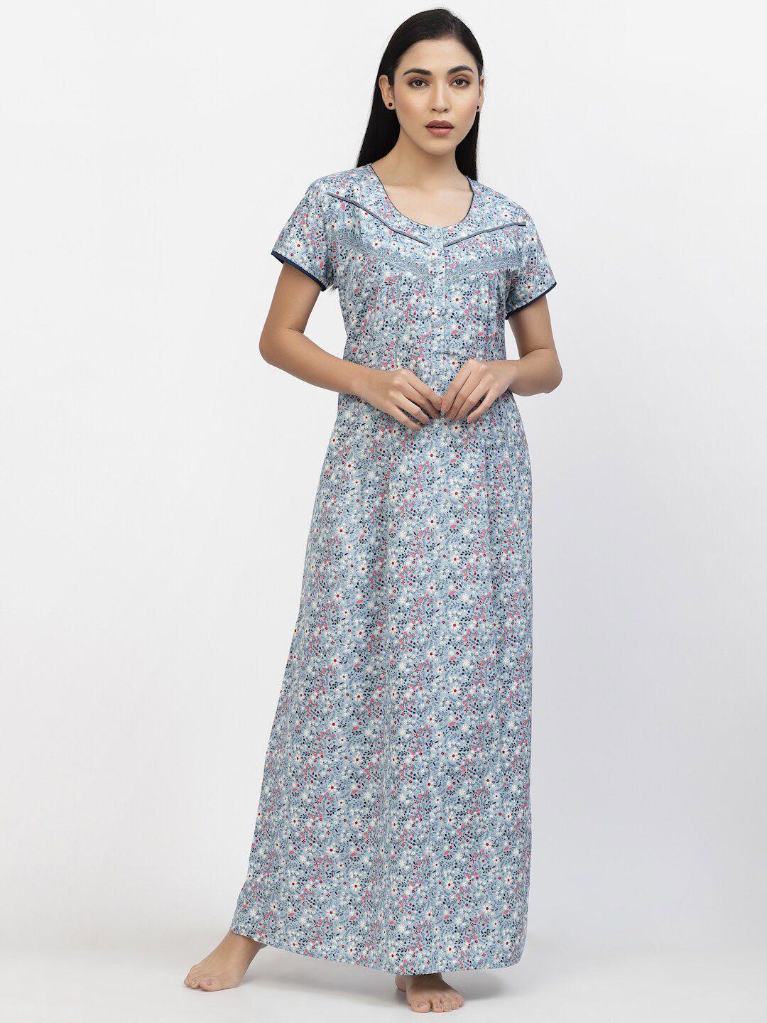 sweet dreams women printed maxi nightdress