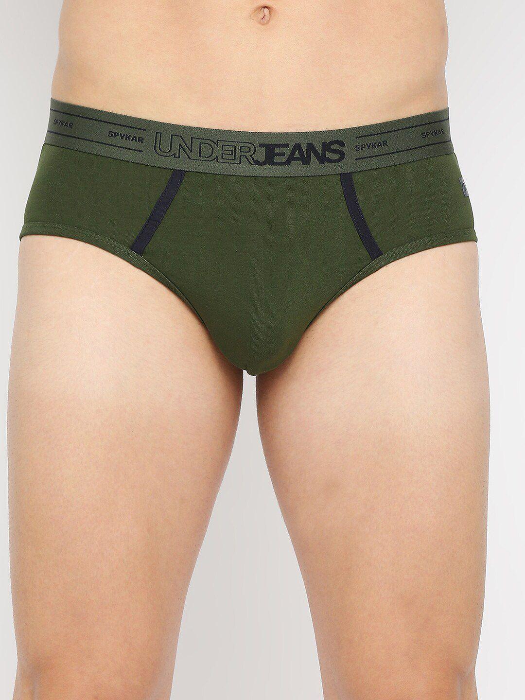 underjeans by spykar men basic briefs