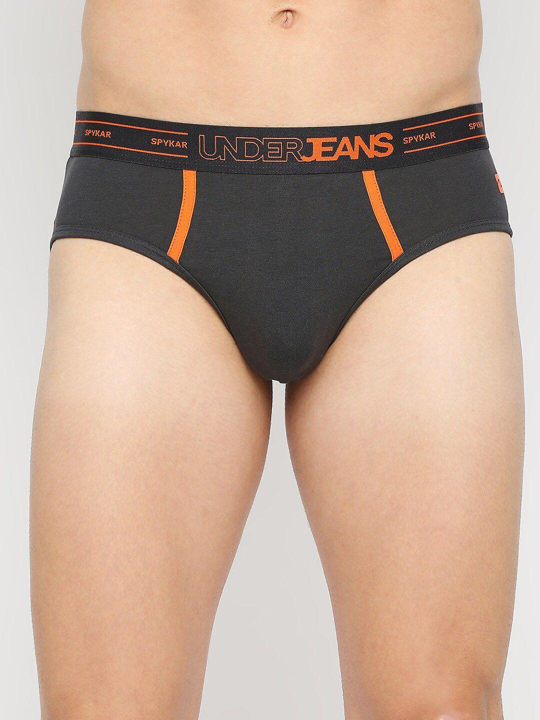 underjeans by spykar men basic briefs