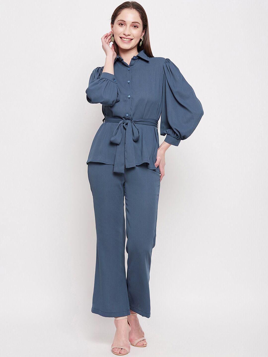 fashfun  women shirt & trouser co-ord set