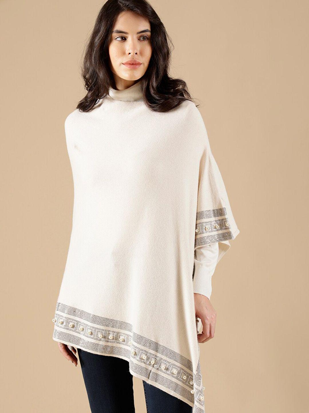 gipsy women acrylic longline poncho