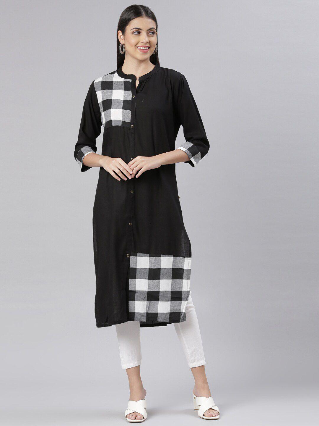 the chennai silks women checked kurta