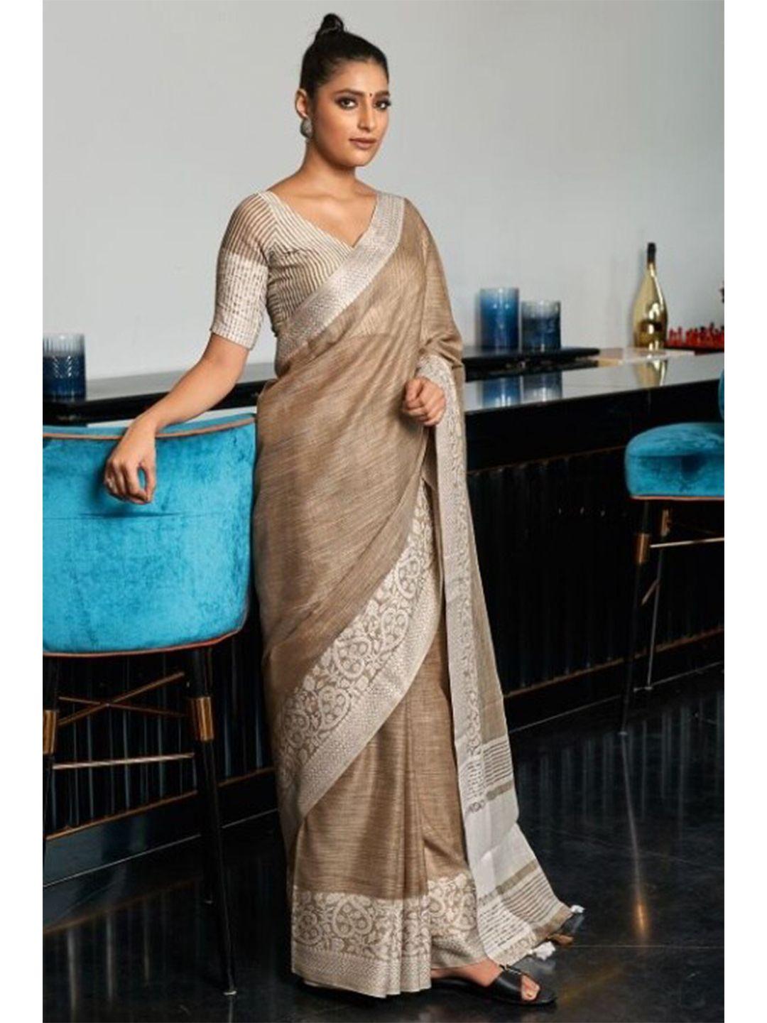 karagiri woven broder saree