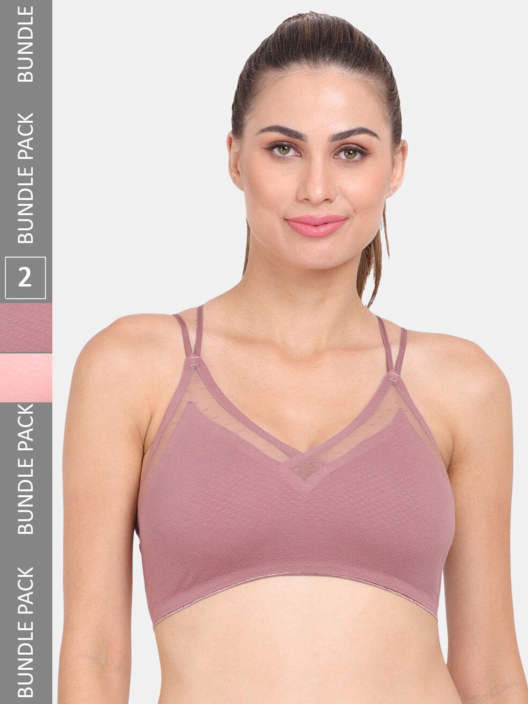 amour secret pack of 2 lightly padded workout bra