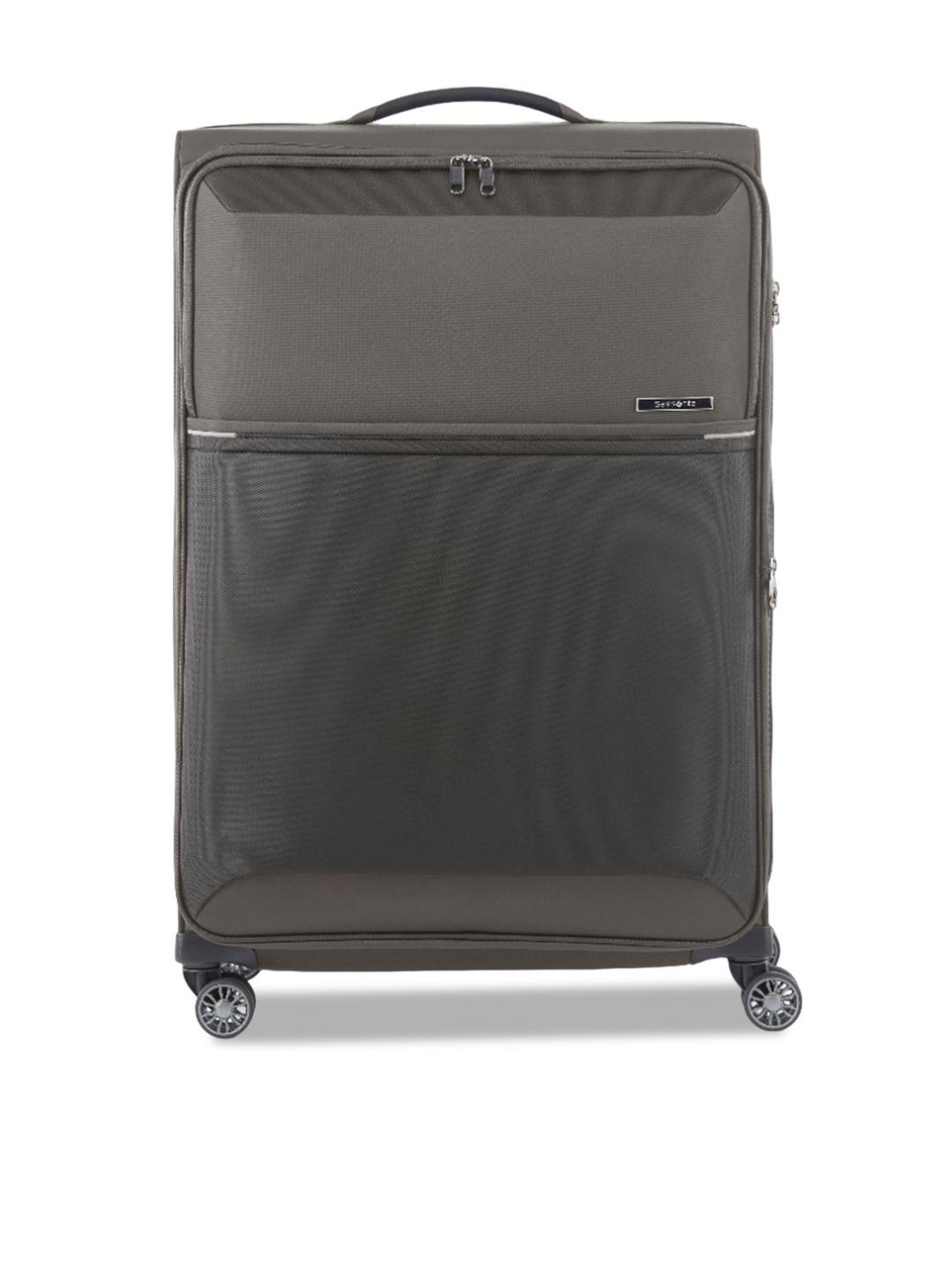 samsonite textured soft-sided cabin trolley suitcase