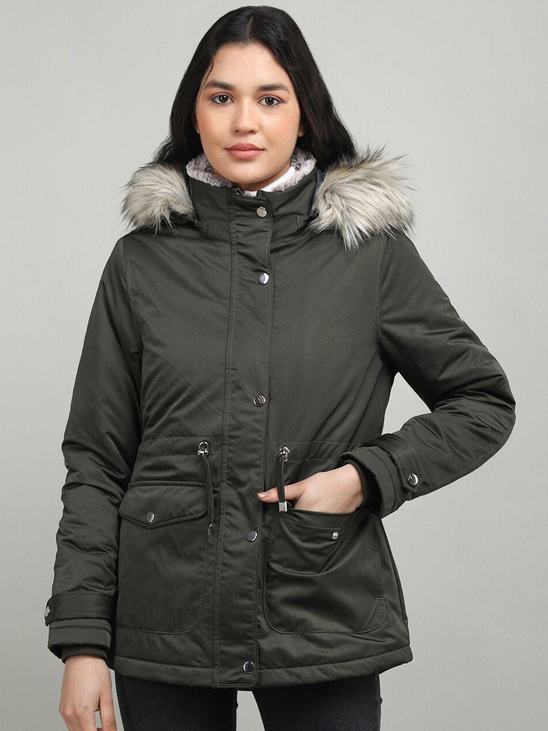 lure urban women hooded parka jacket