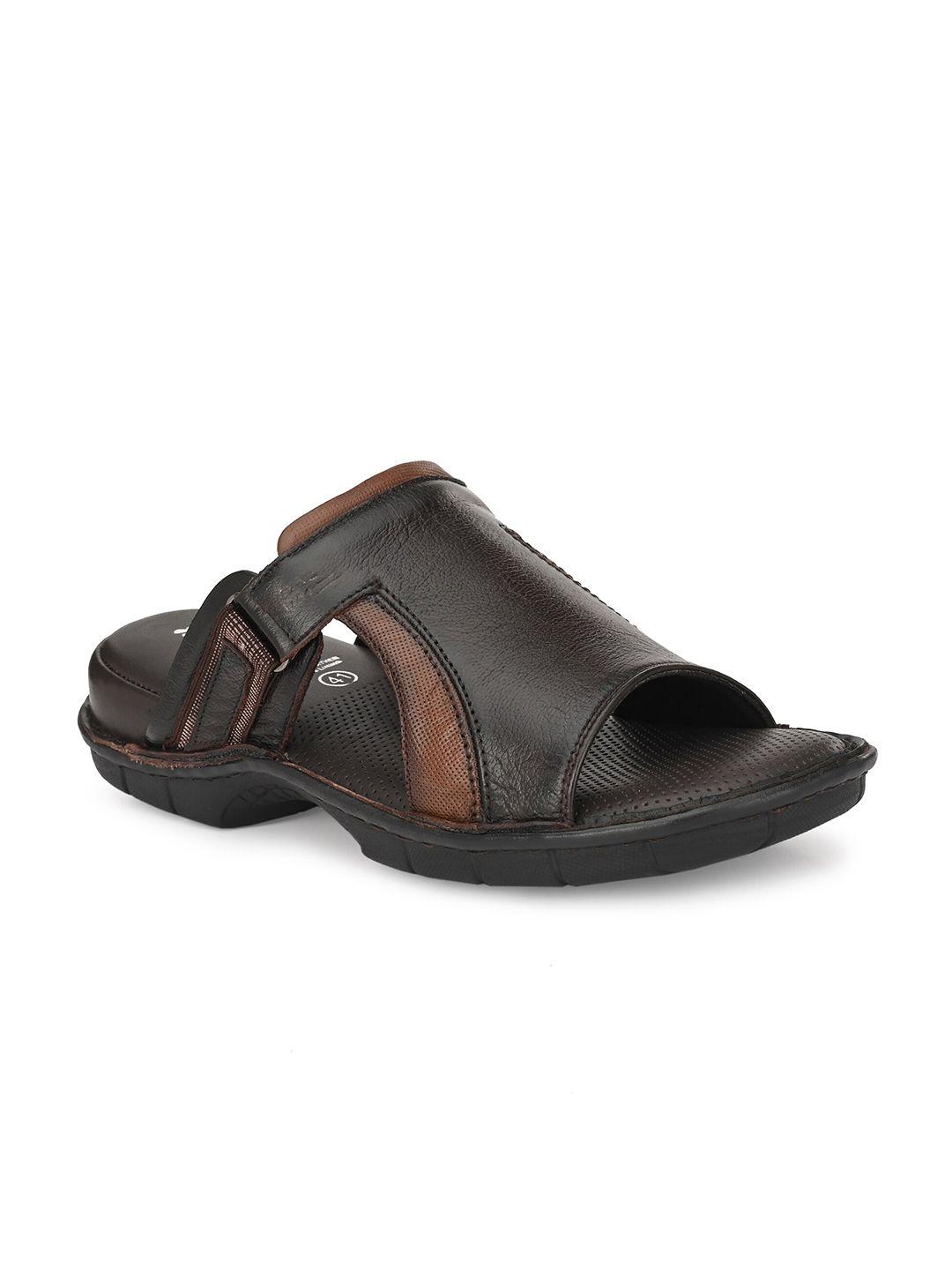 hitz men leather comfort sandals