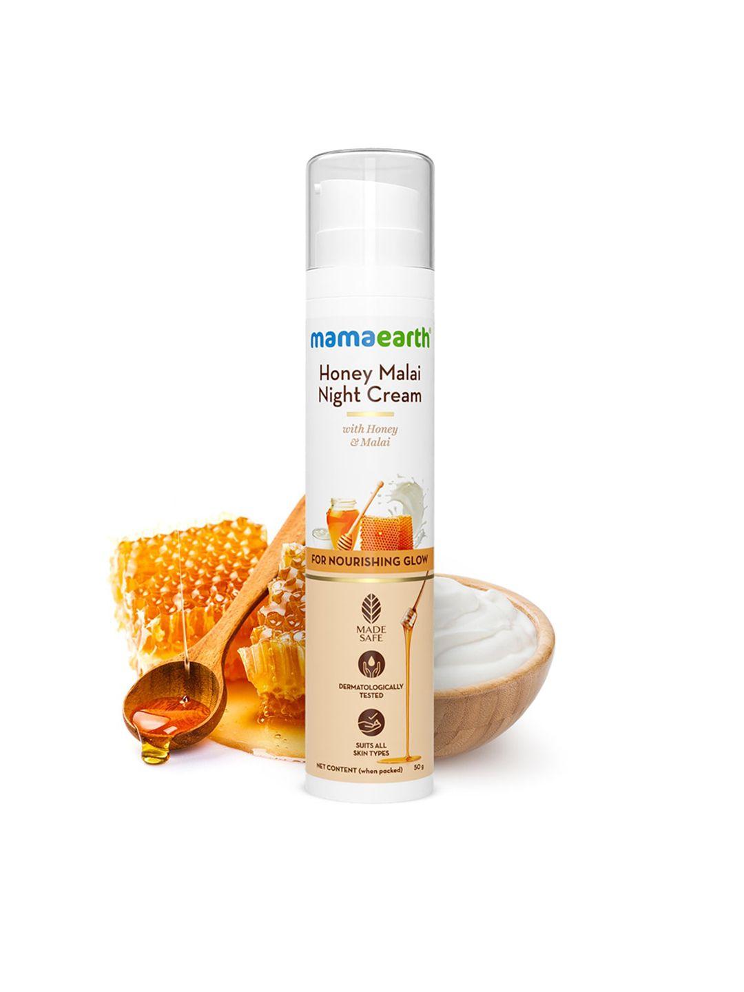 mamaearth honey malai night cream 50g