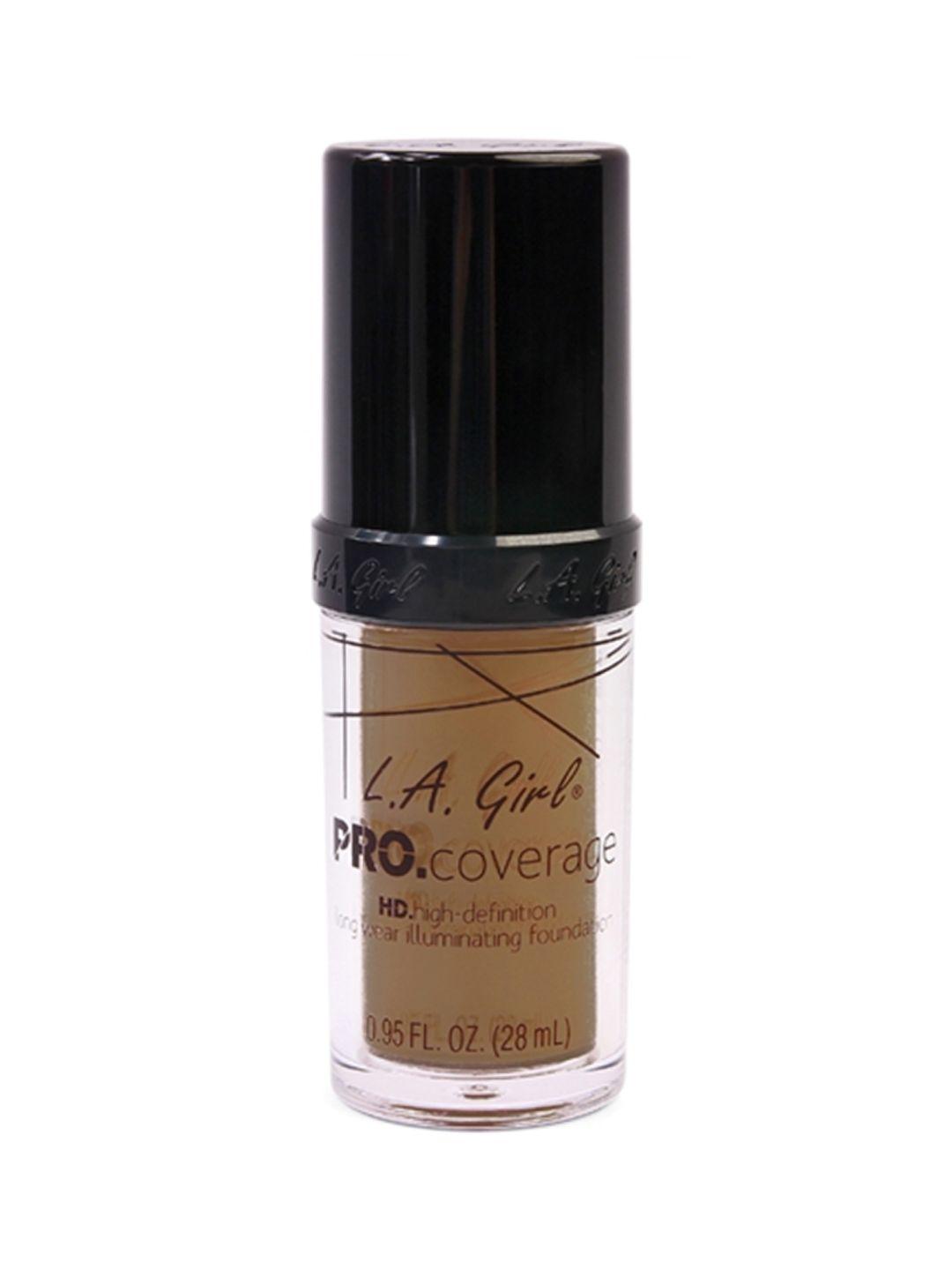 l. a girl pro coverage toast hd foundation glm653