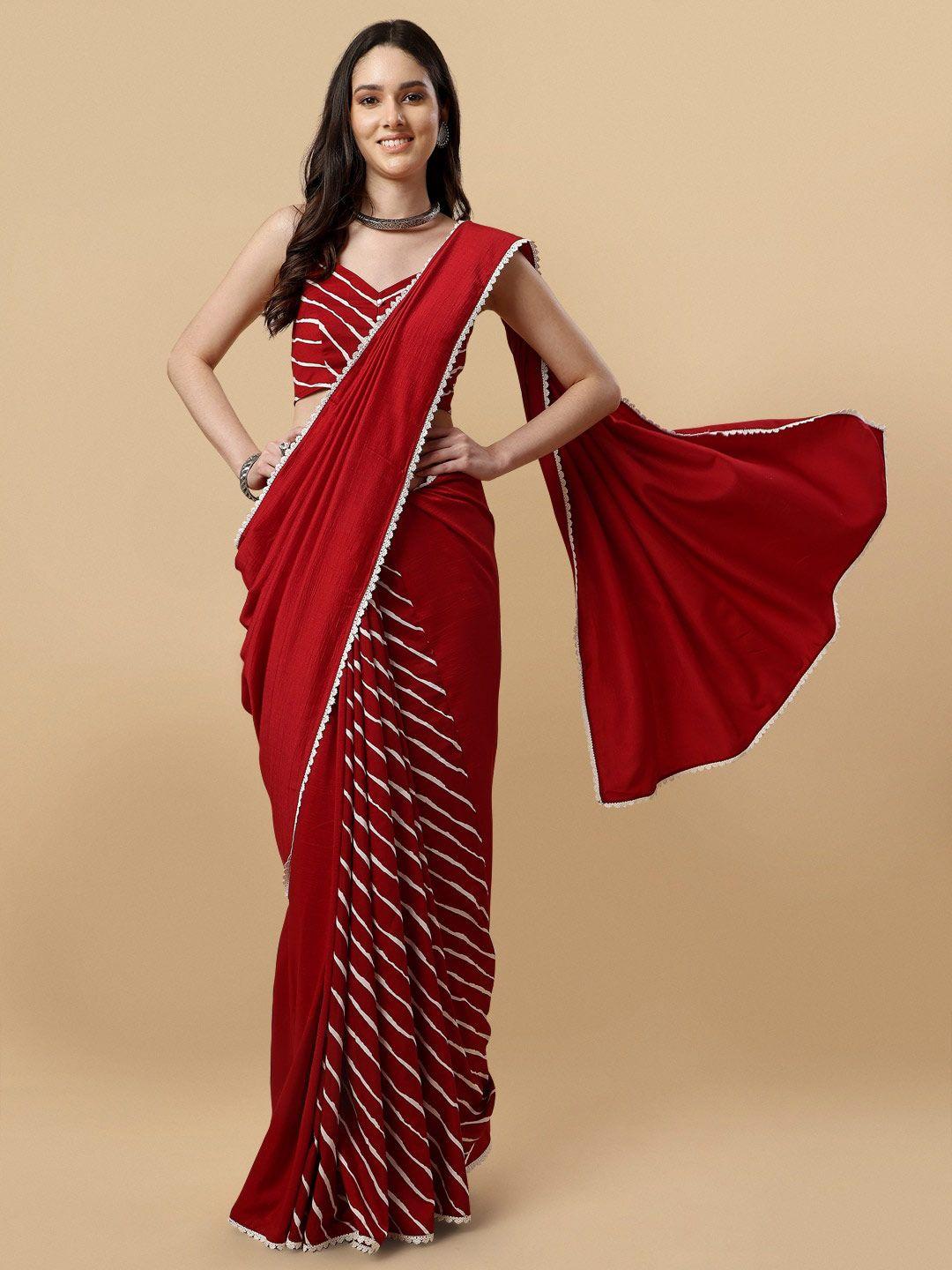 sangria leheriya printed zardozi leheriya saree