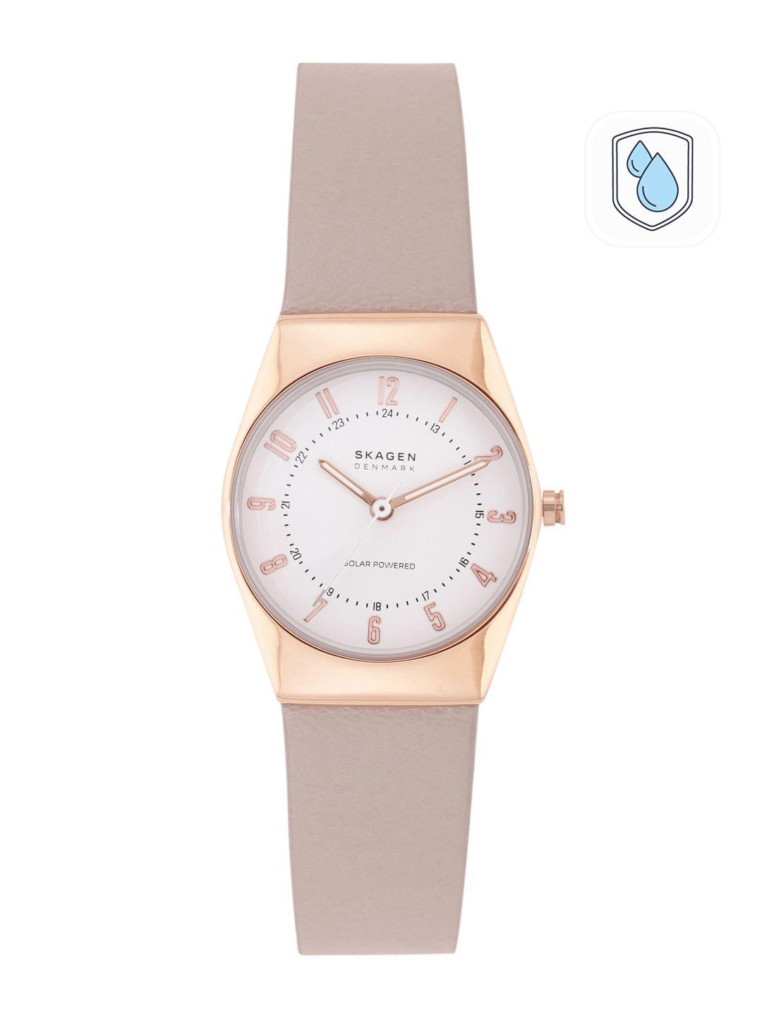 skagen women white grenen lille analogue watch skw3079