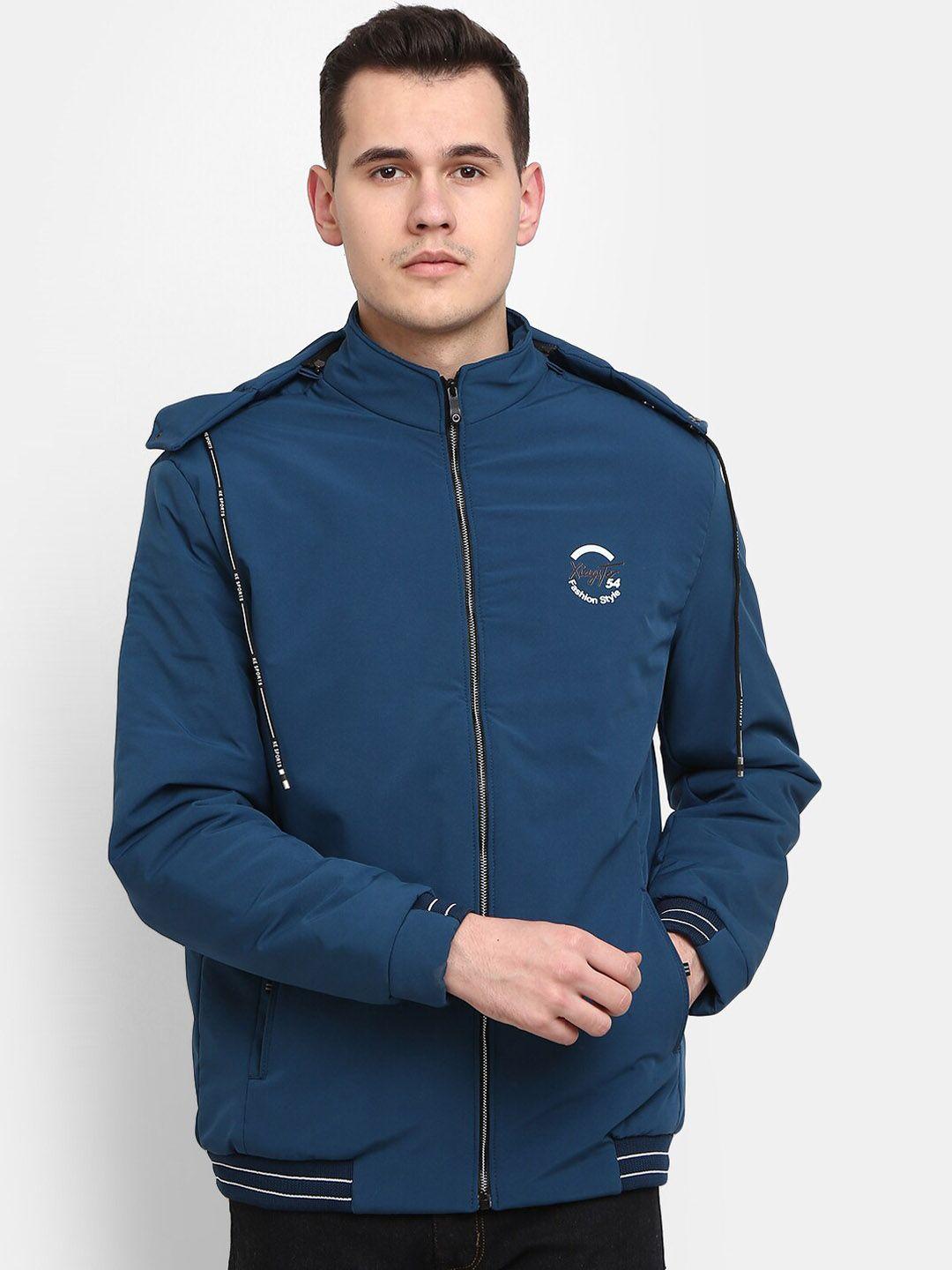 v-mart men hooded training or gym tailored jacket