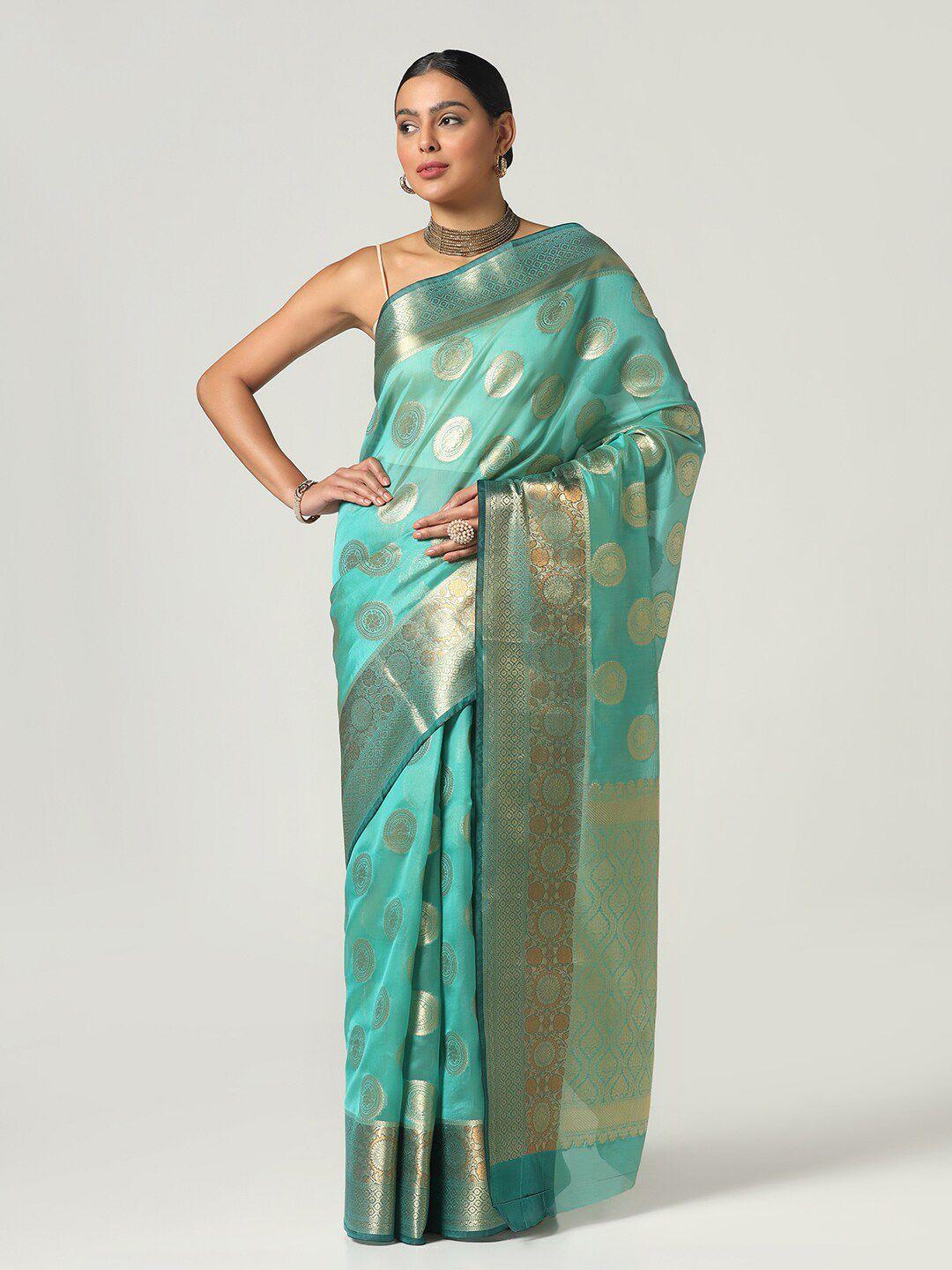 bombay selections woven design zari banarasi saree