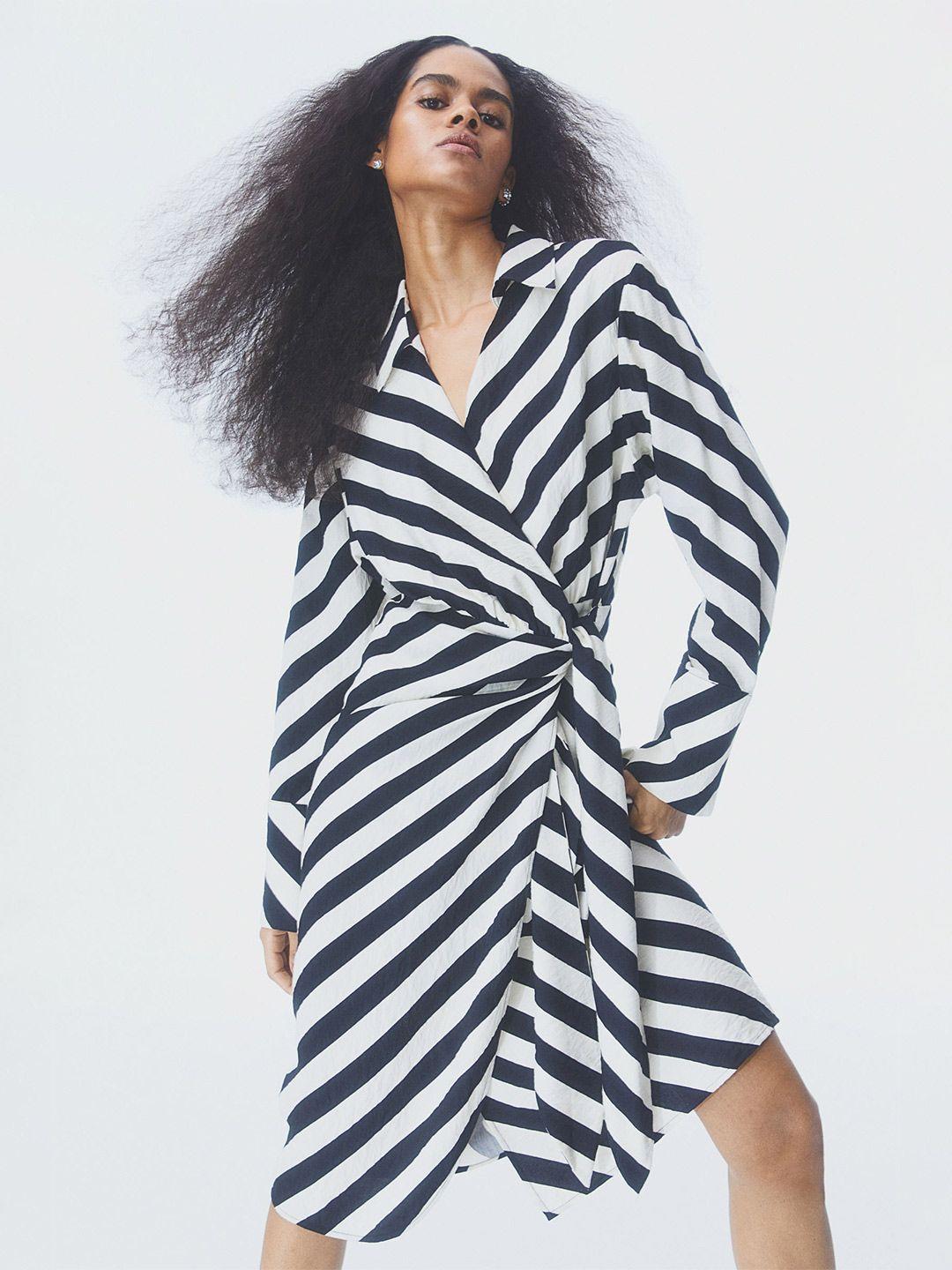 h&m wrap dress