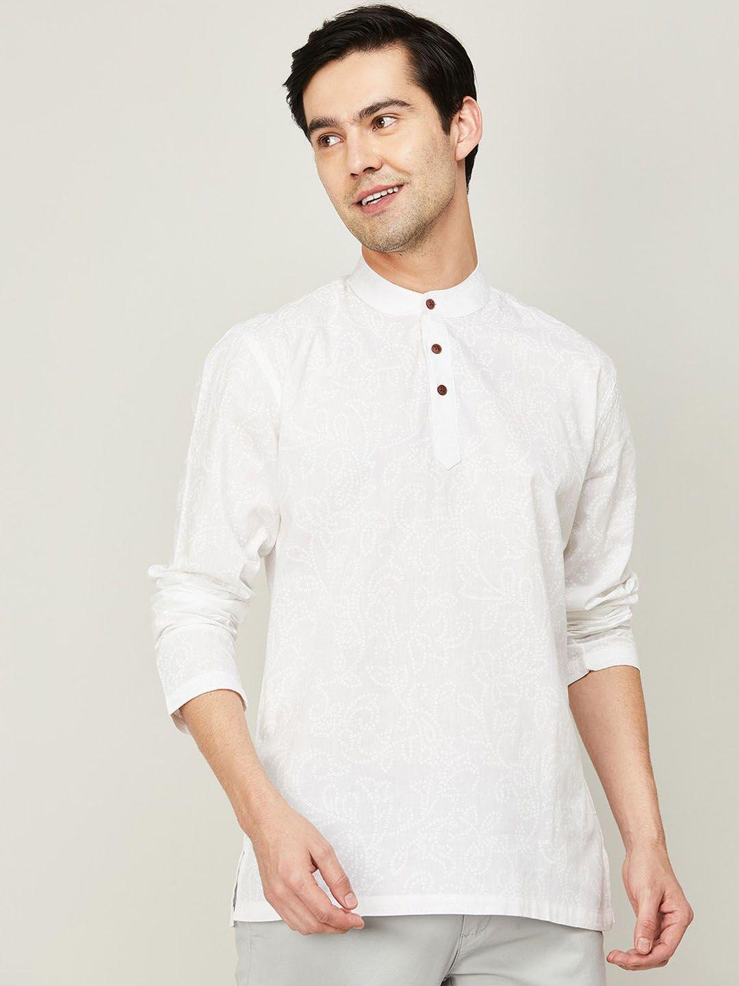 melange by lifestyle men cotton kurta