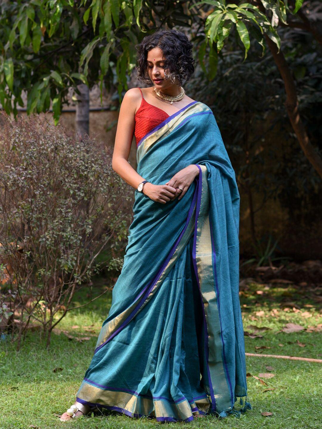 suta zari pure cotton saree