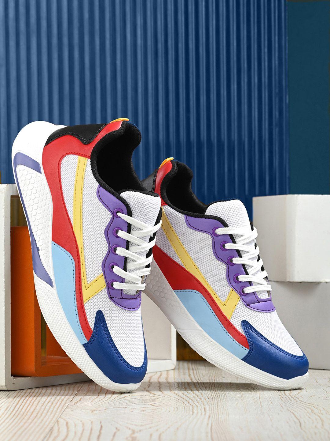 mactree men colourblocked lightweight sneakers