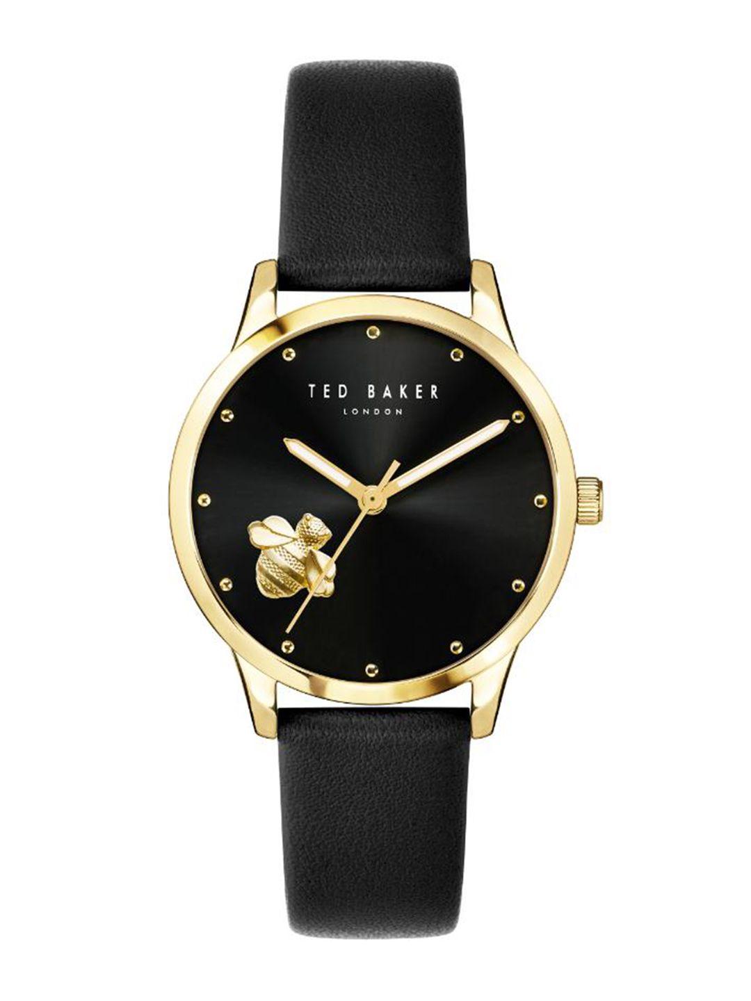 ted baker women leather straps analogue watch