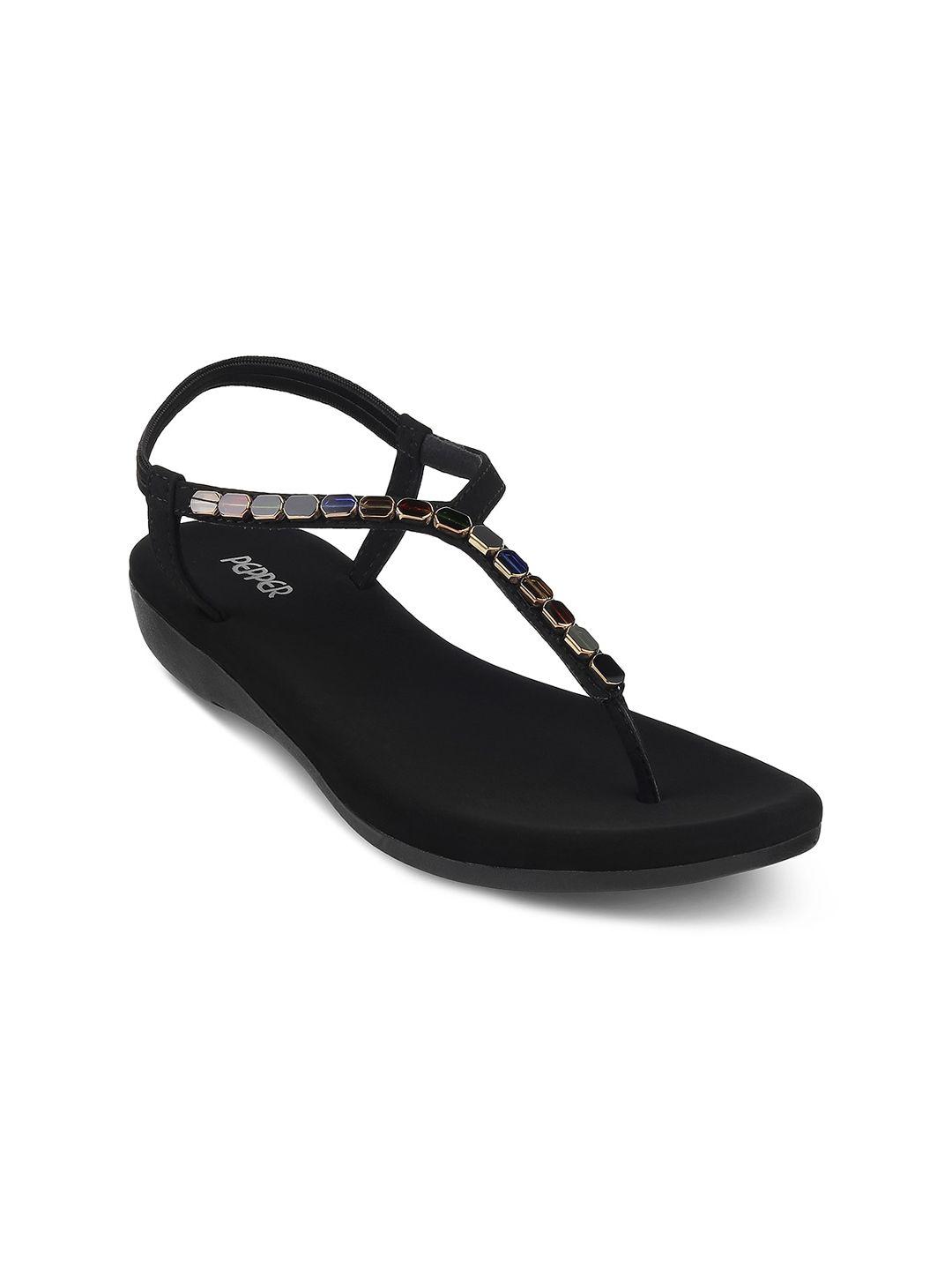 pepper women embellished t-strap flats