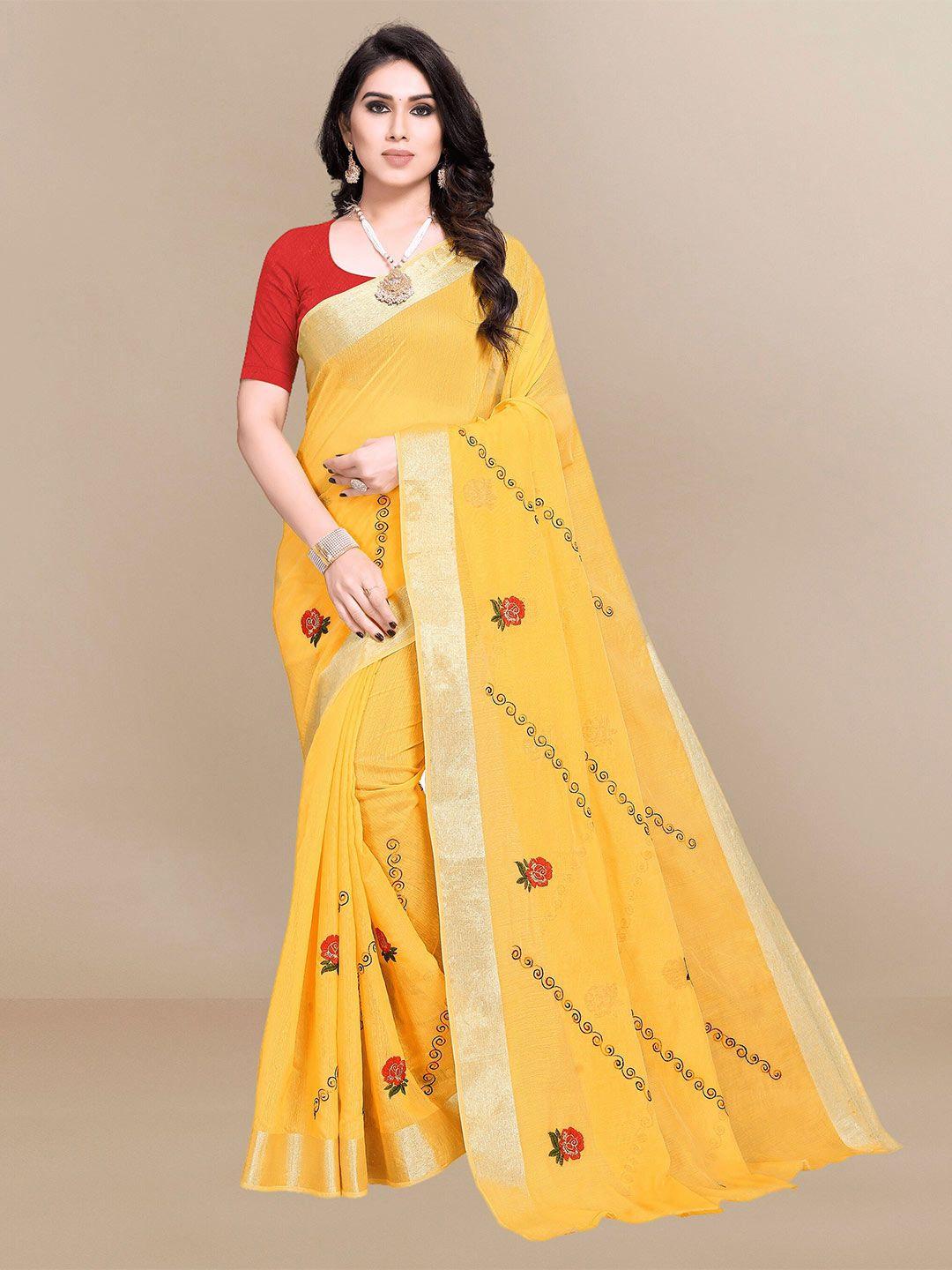 sidhidata floral zari chanderi saree