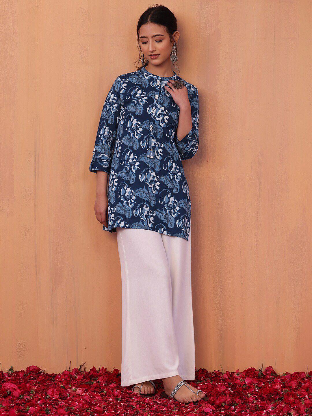 indya floral printed kurti