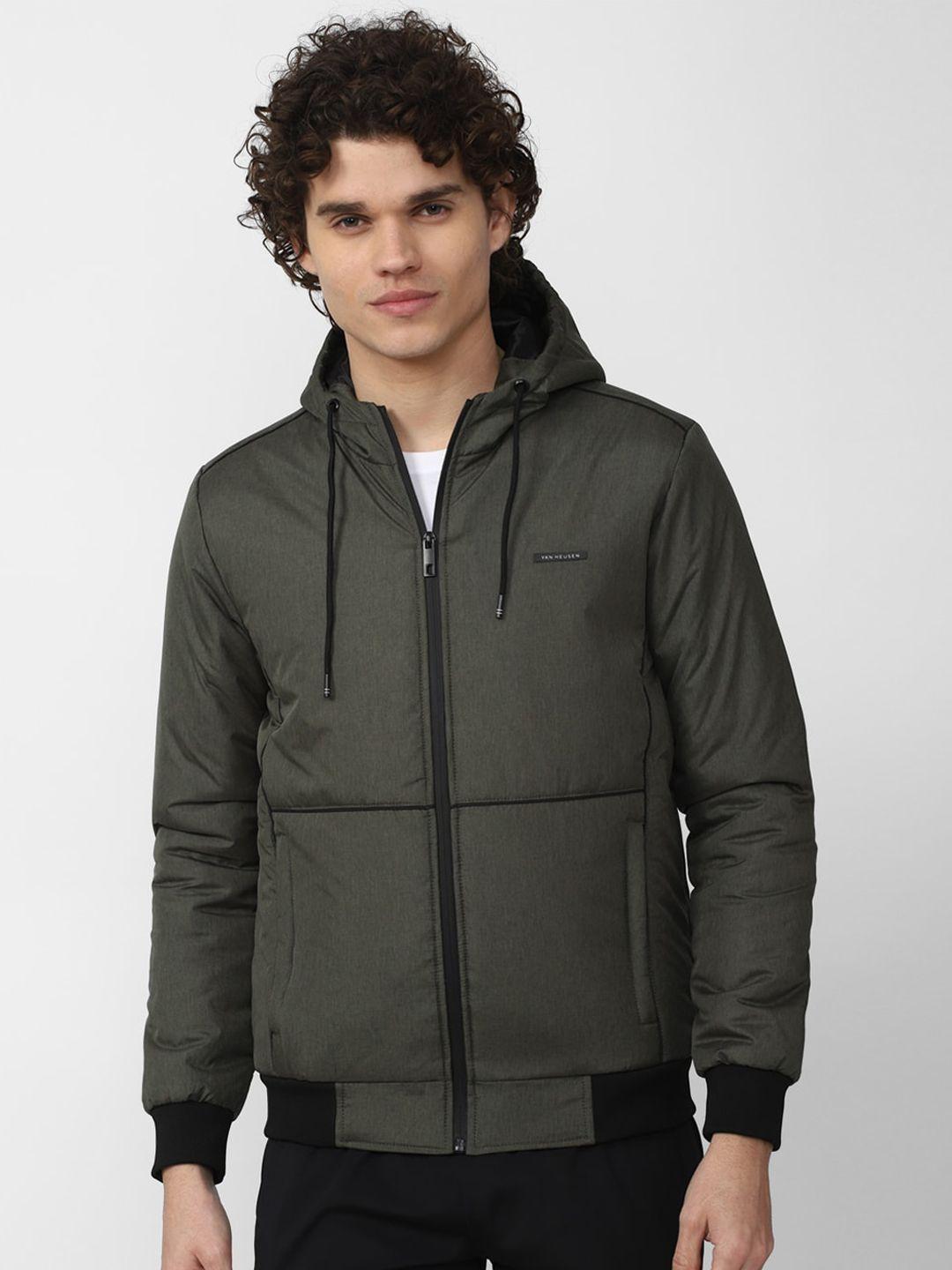 van heusen flex men hooded cycling jacket