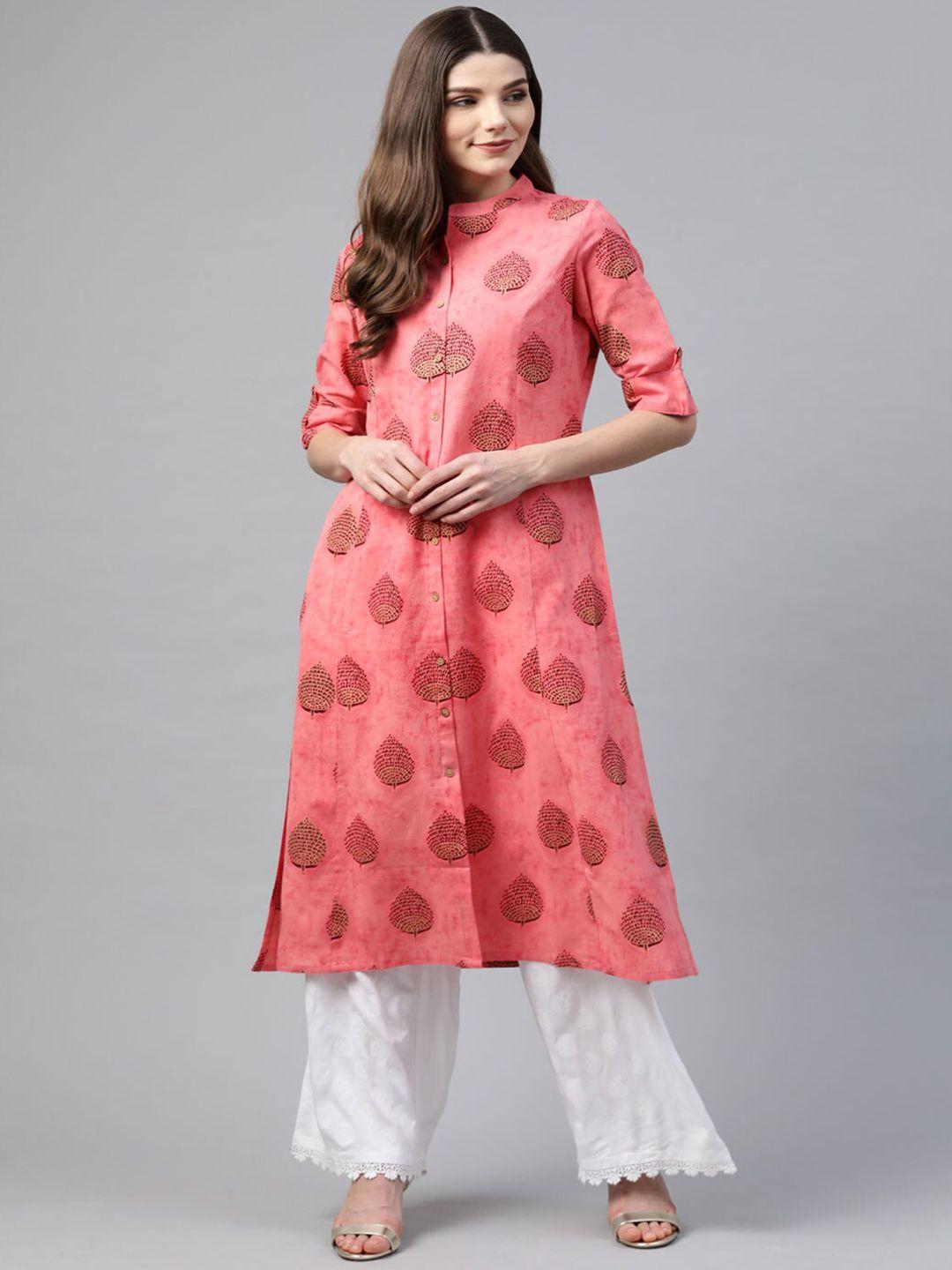 divena women floral printed cotton kurta