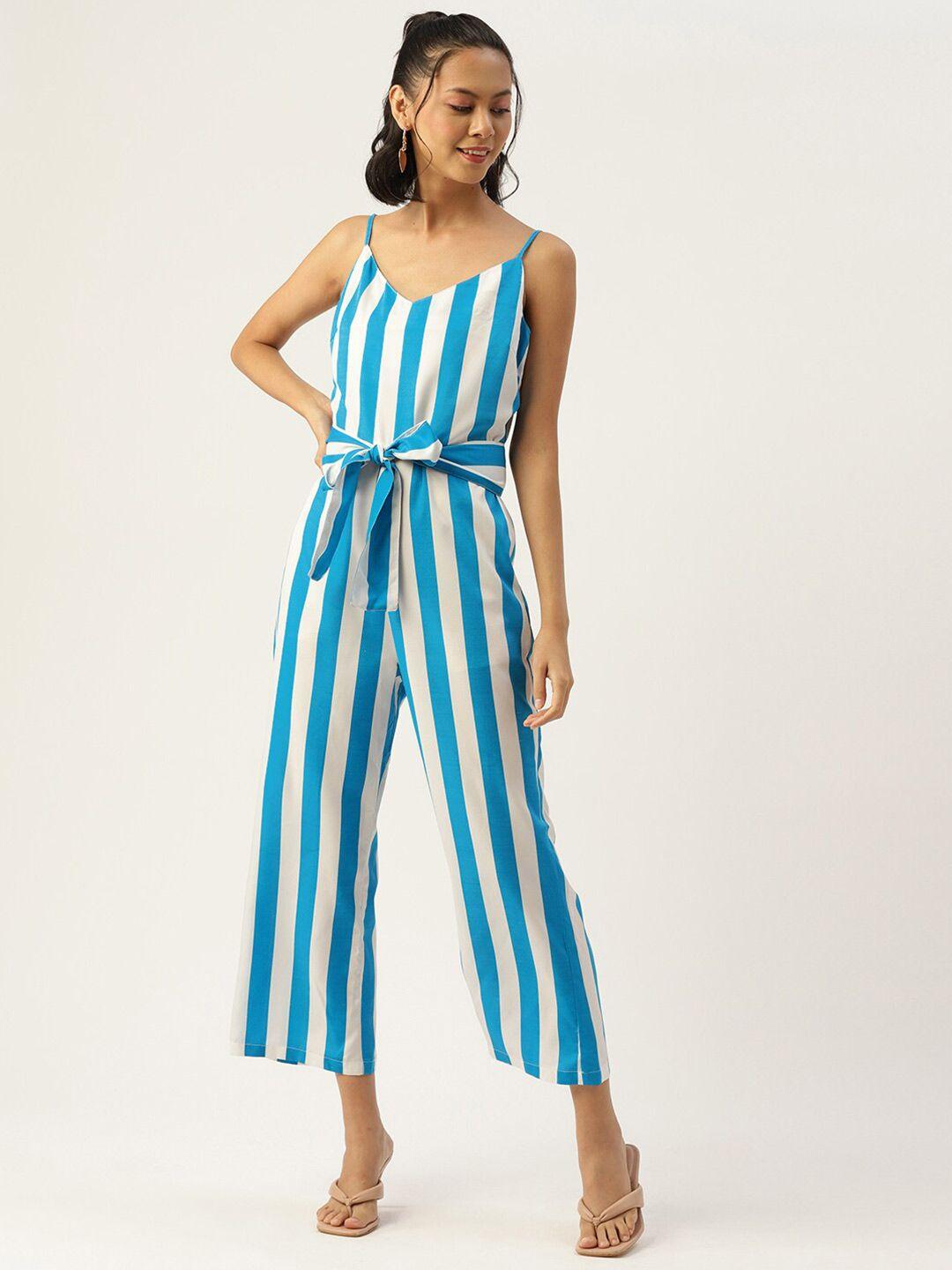 sirikit striped basic jumpsuit