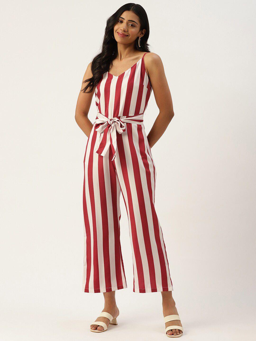 sirikit striped basic jumpsuit