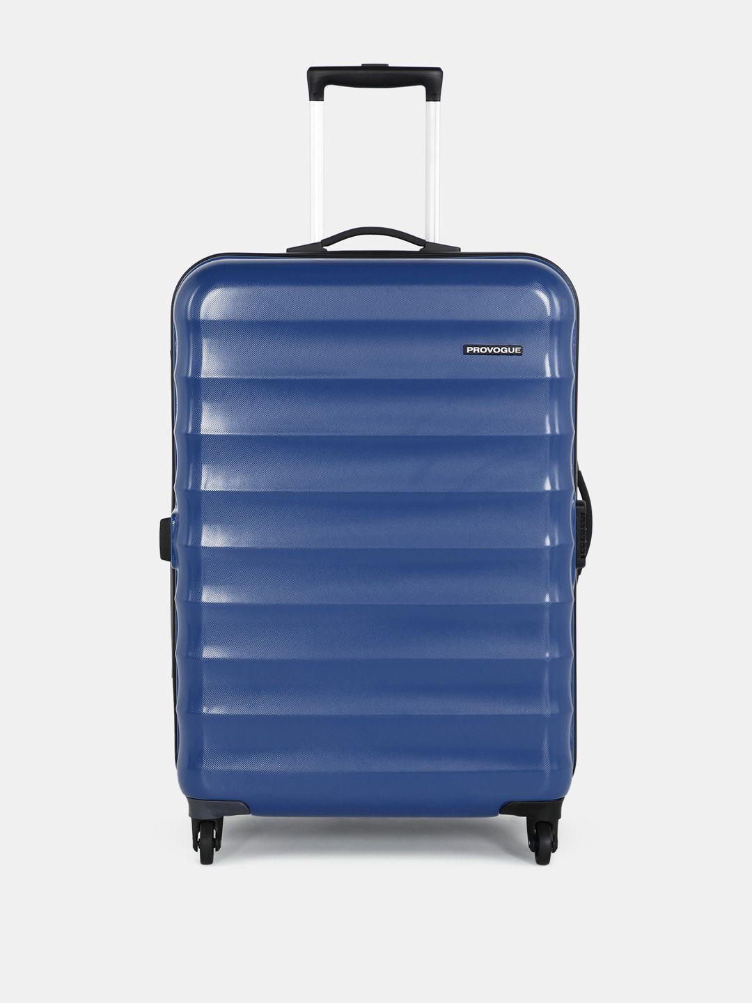 provogue textured large trolley suitcase