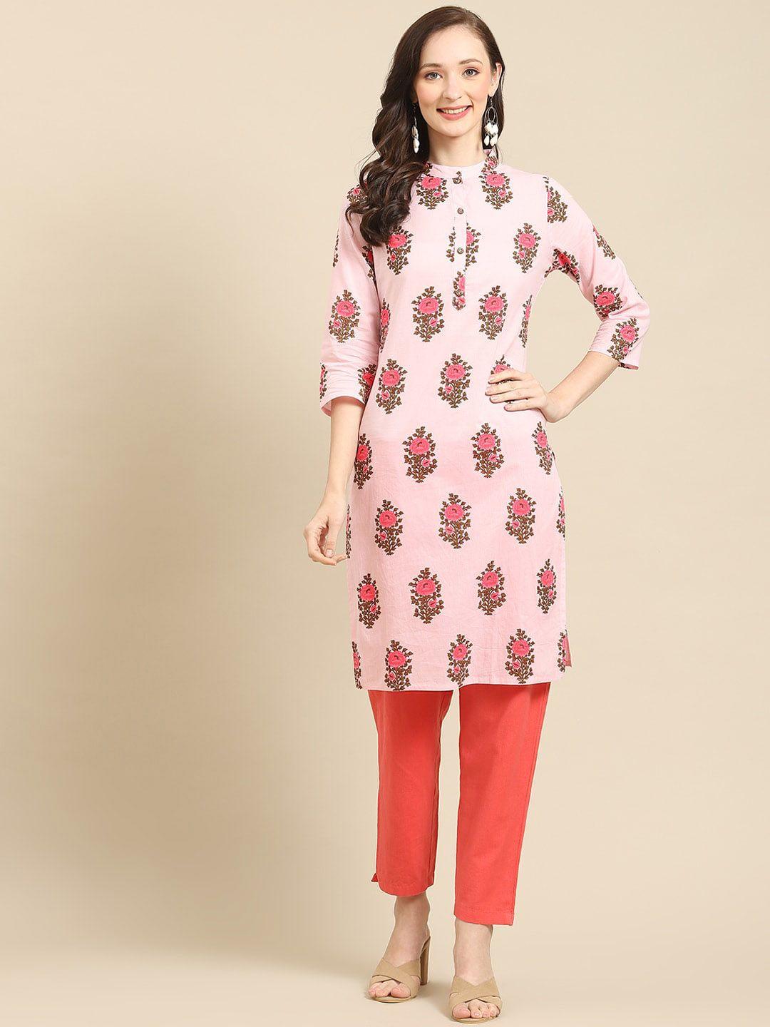 prakrti women floral printed cotton kurta