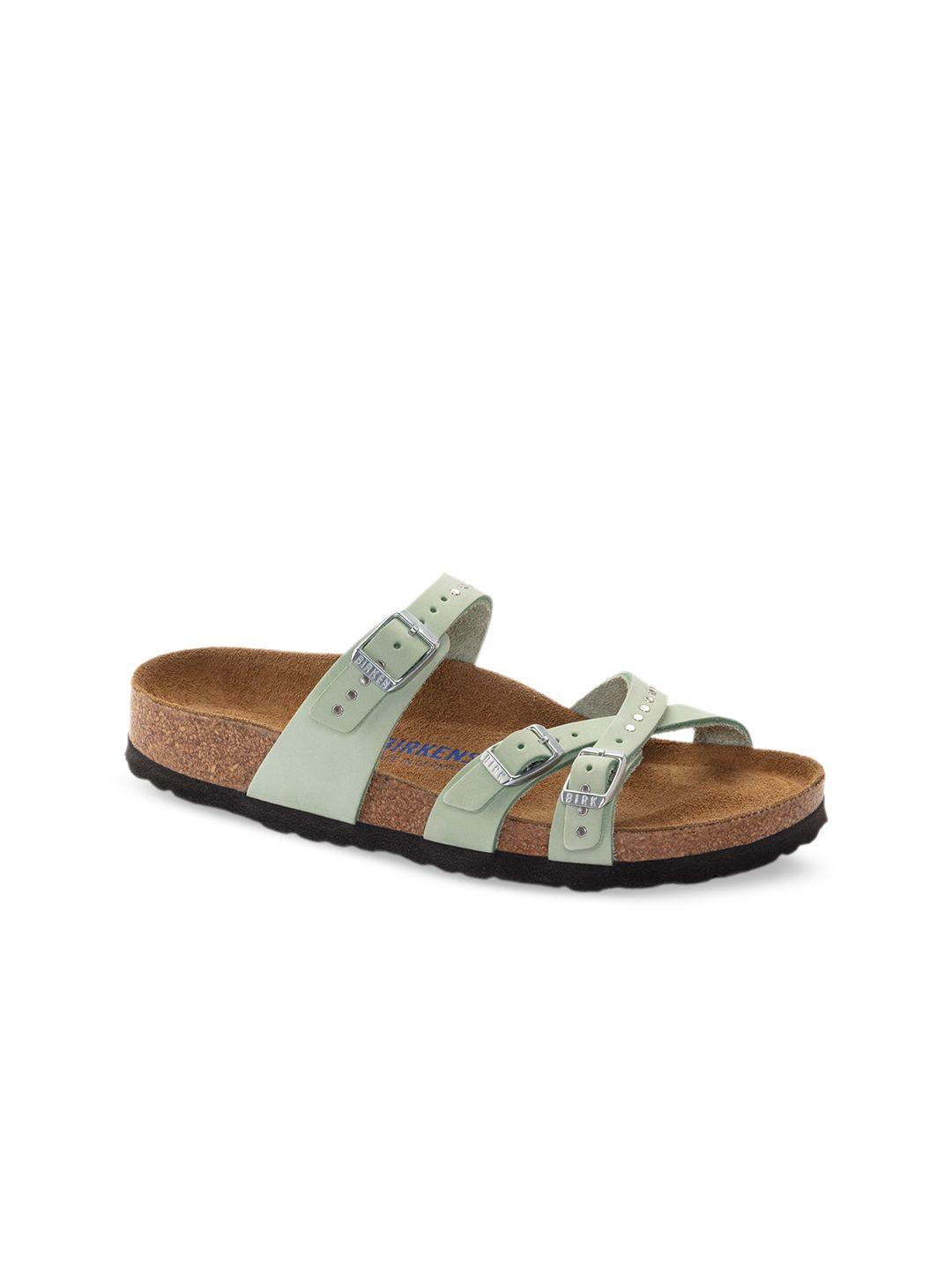 birkenstock women franca narrow width nubuck leather open toe flats