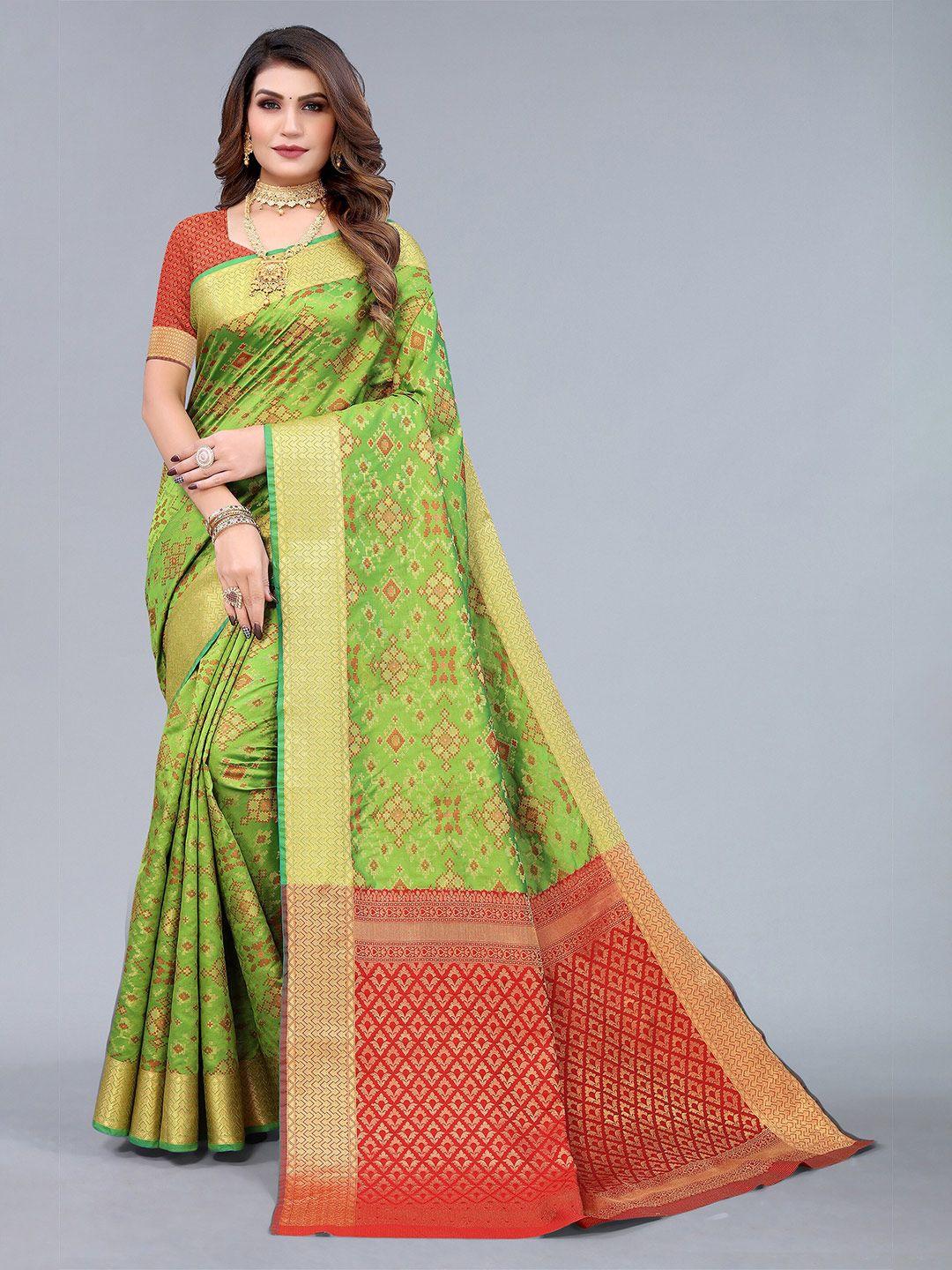 nimayaa ethnic motif woven design zari saree