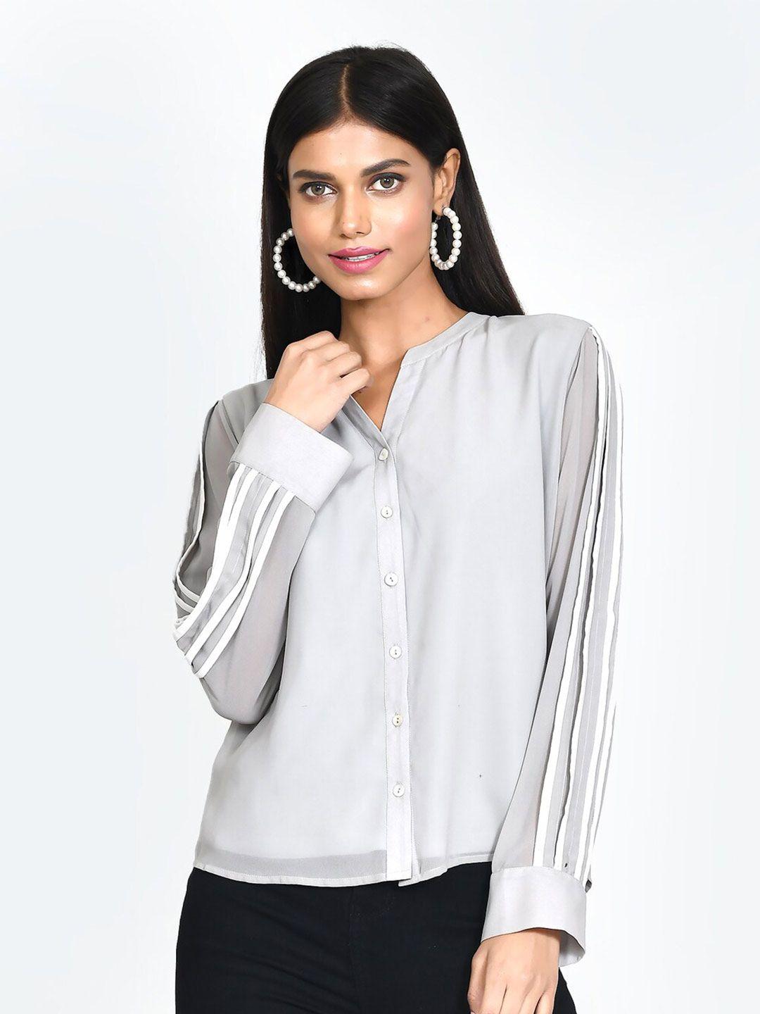 zink london grey shirt style top