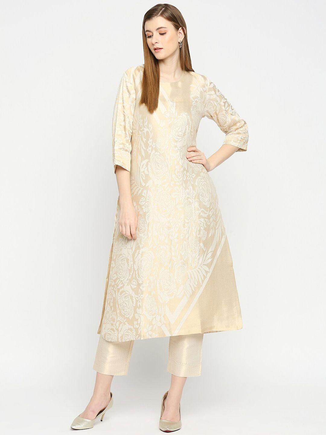 cloth haus india women ethnic woven design brocade kurta