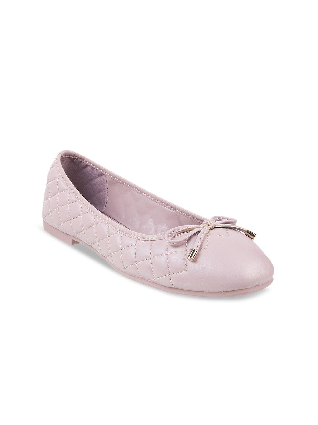 mochi women purple ballerinas with bows